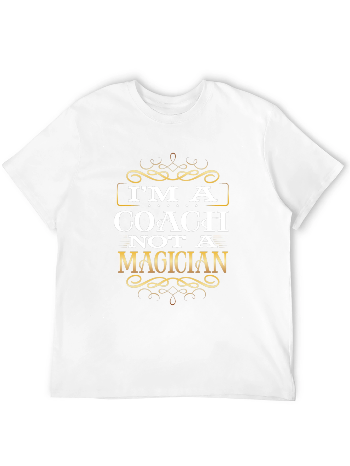 Black I'm a Coach Not a Magician Graphic T-Shirt view 12