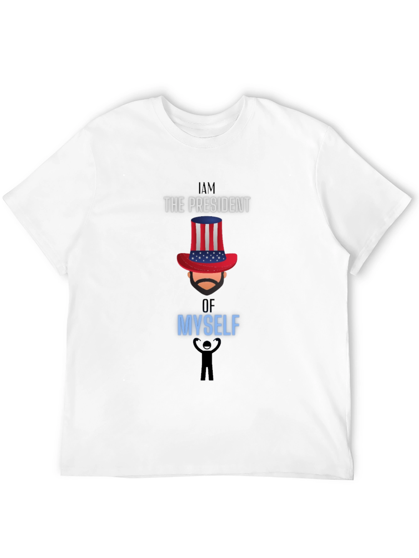 Black I Am The President Of Myself Graphic Tee view 12