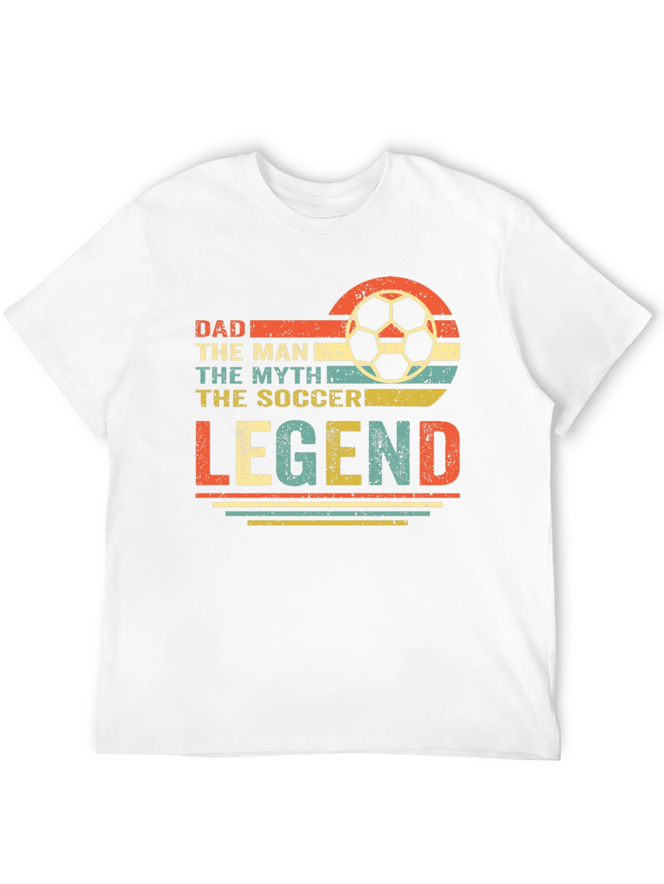 Black Dad Soccer Legend T-Shirt view 12