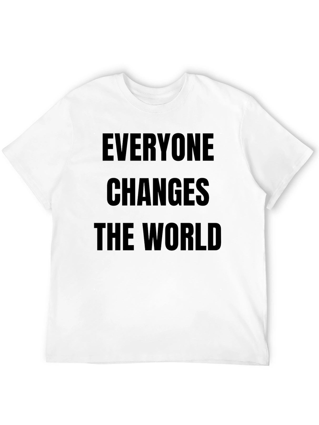 Black Everyone Changes The World T-Shirt - Black view 12