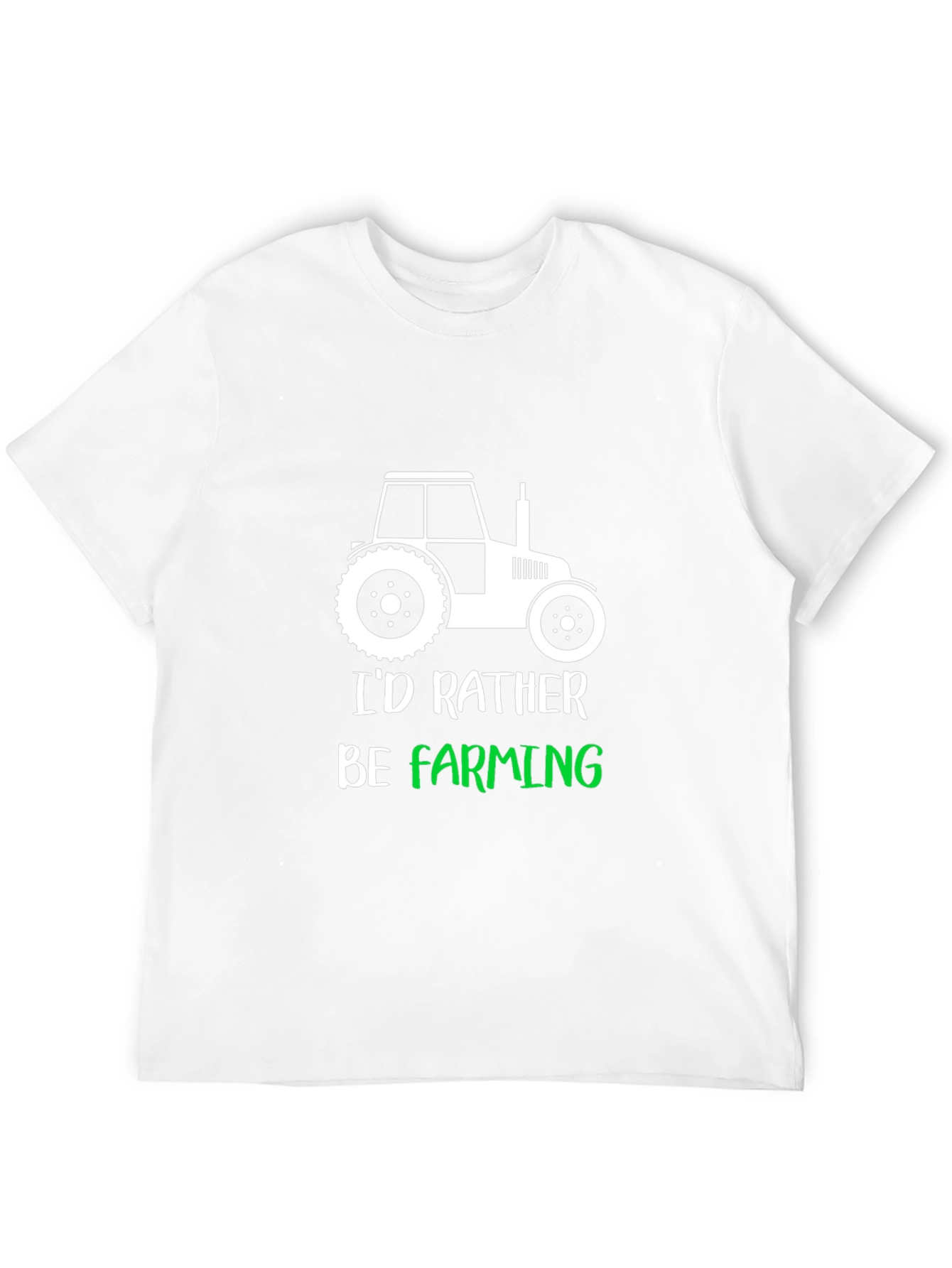 Black Farming T-Shirt: "I'd Rather Be Farming" Tee view 12