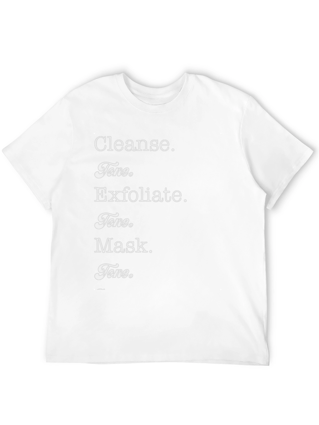 Black Cleanse Tone Exfoliate Mask T-Shirt - Beauty Routine view 12