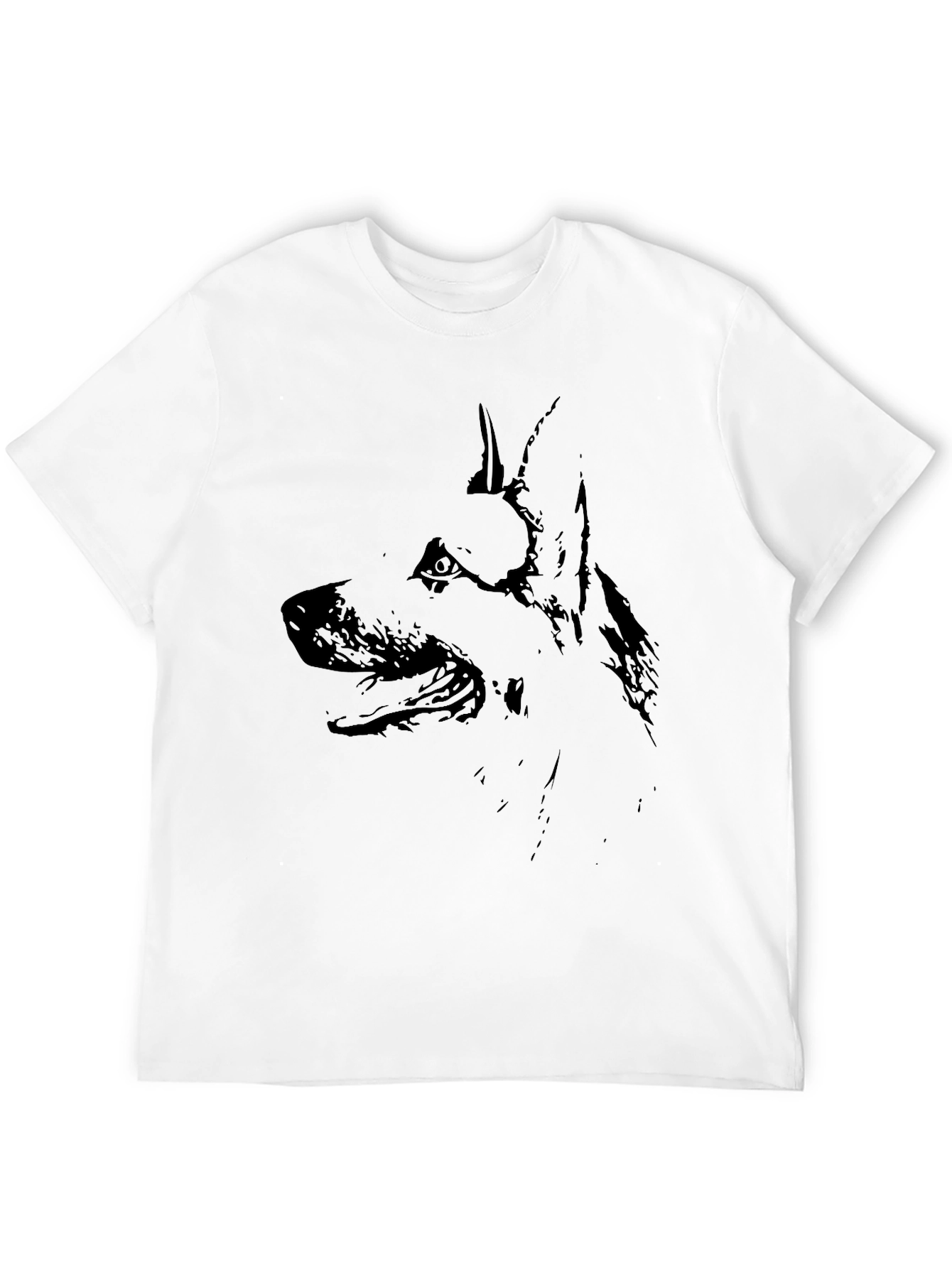 Black Black Dog Silhouette T-Shirt view 12