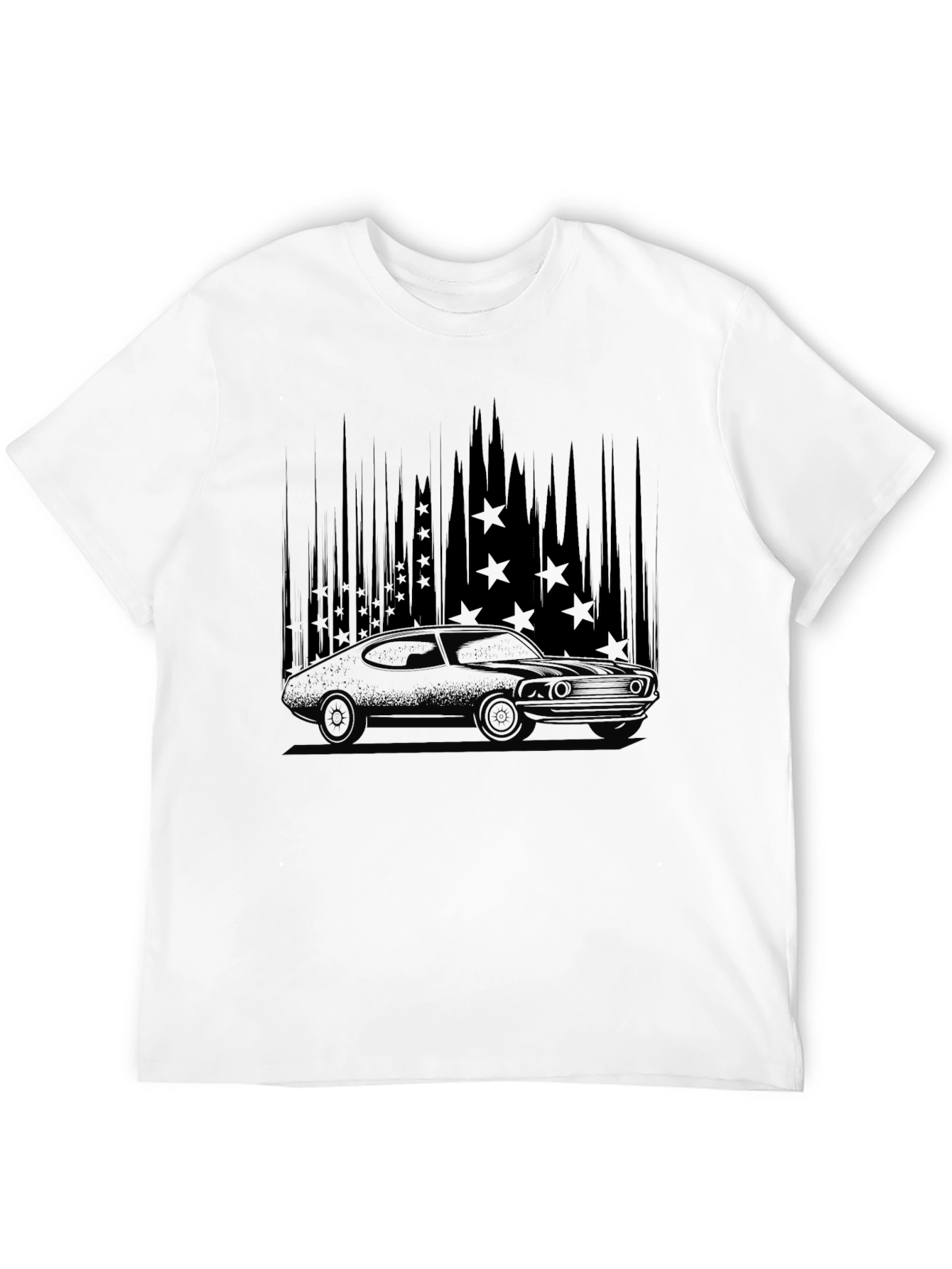 Black Vintage Car Graphic T-Shirt - Classic Style view 12