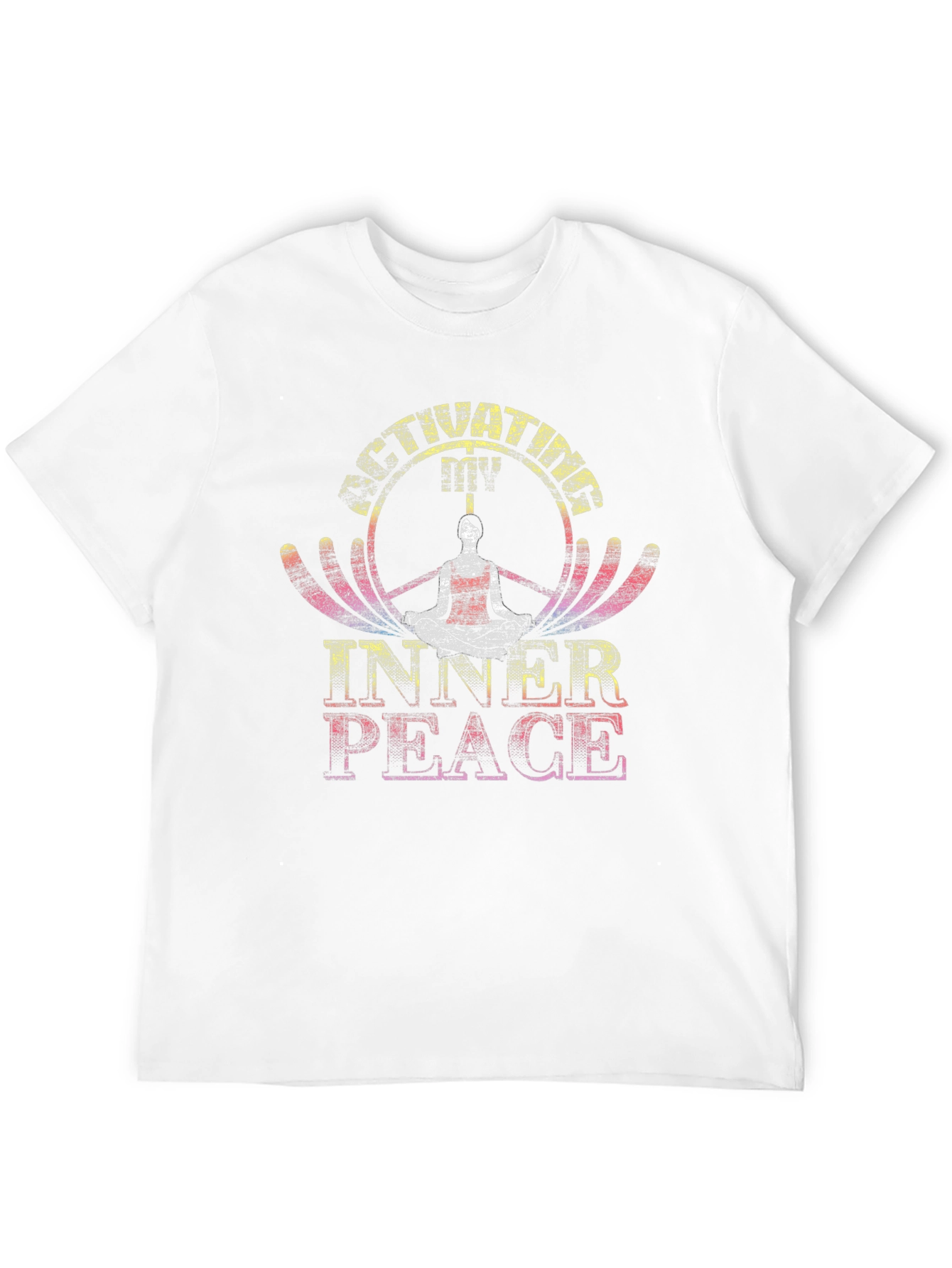 Black Inner Peace Graphic Tee - Meditative Style view 12