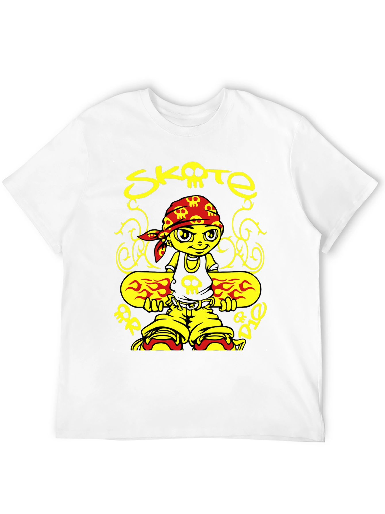 Black Skate or Die Cartoon Graphic T-Shirt view 12