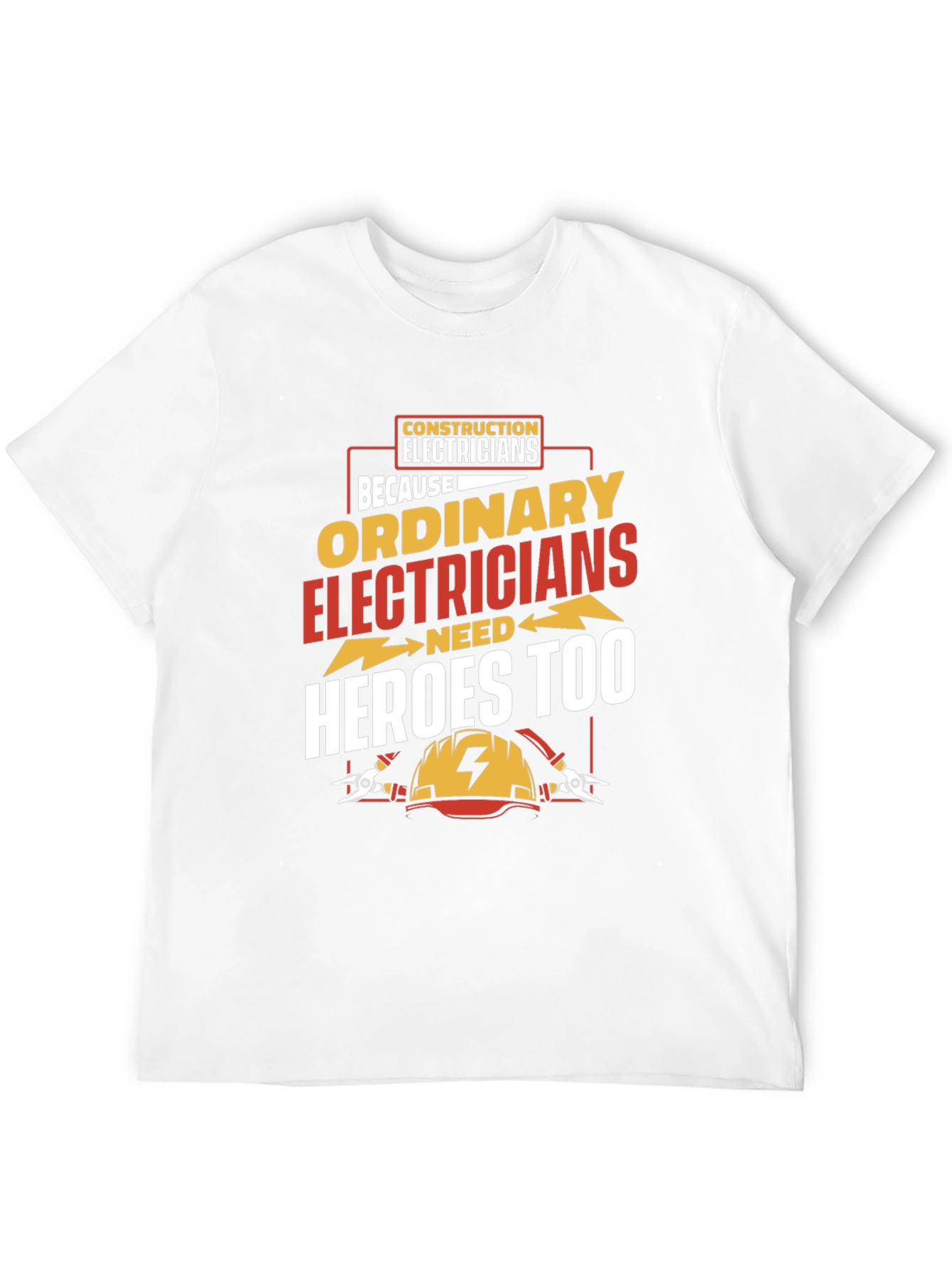 Black Electrician Hero T-Shirt - Construction Electricians Tee view 12