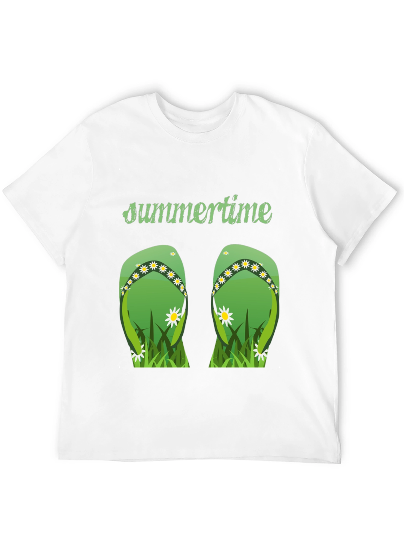 Black Summertime Flip Flop Graphic Tee view 12
