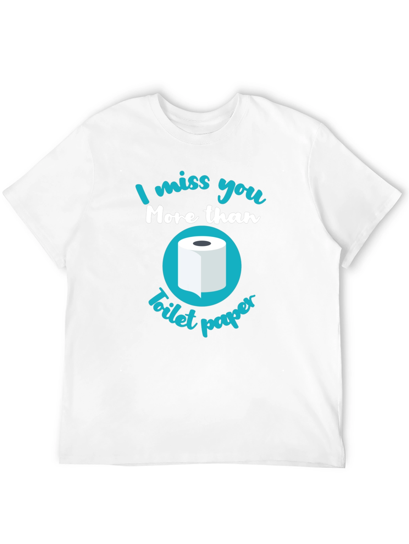 Black Funny Toilet Paper Graphic T-Shirt view 12