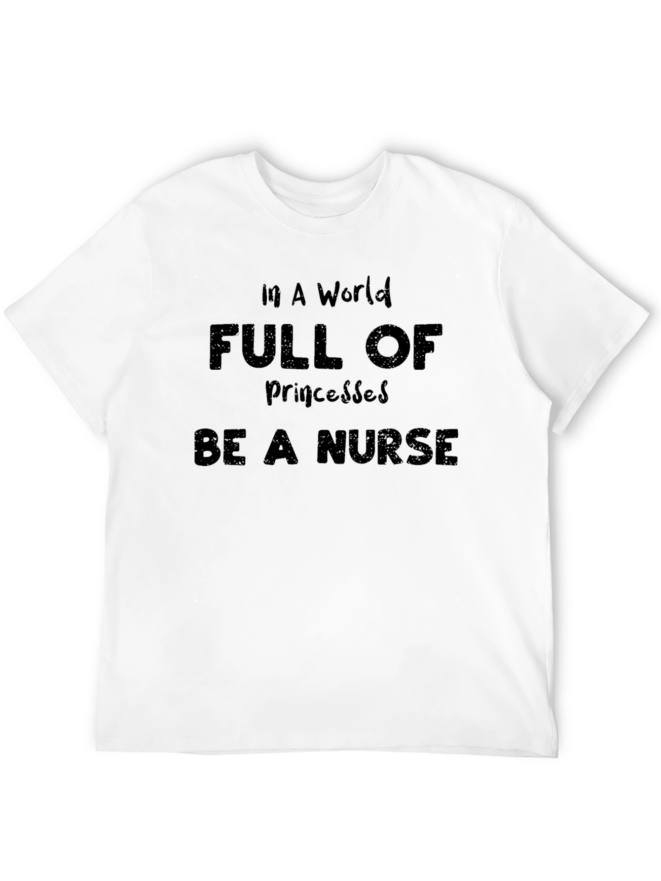 Black Be A Nurse Graphic Tee - Unisex Cotton T-Shirt view 12