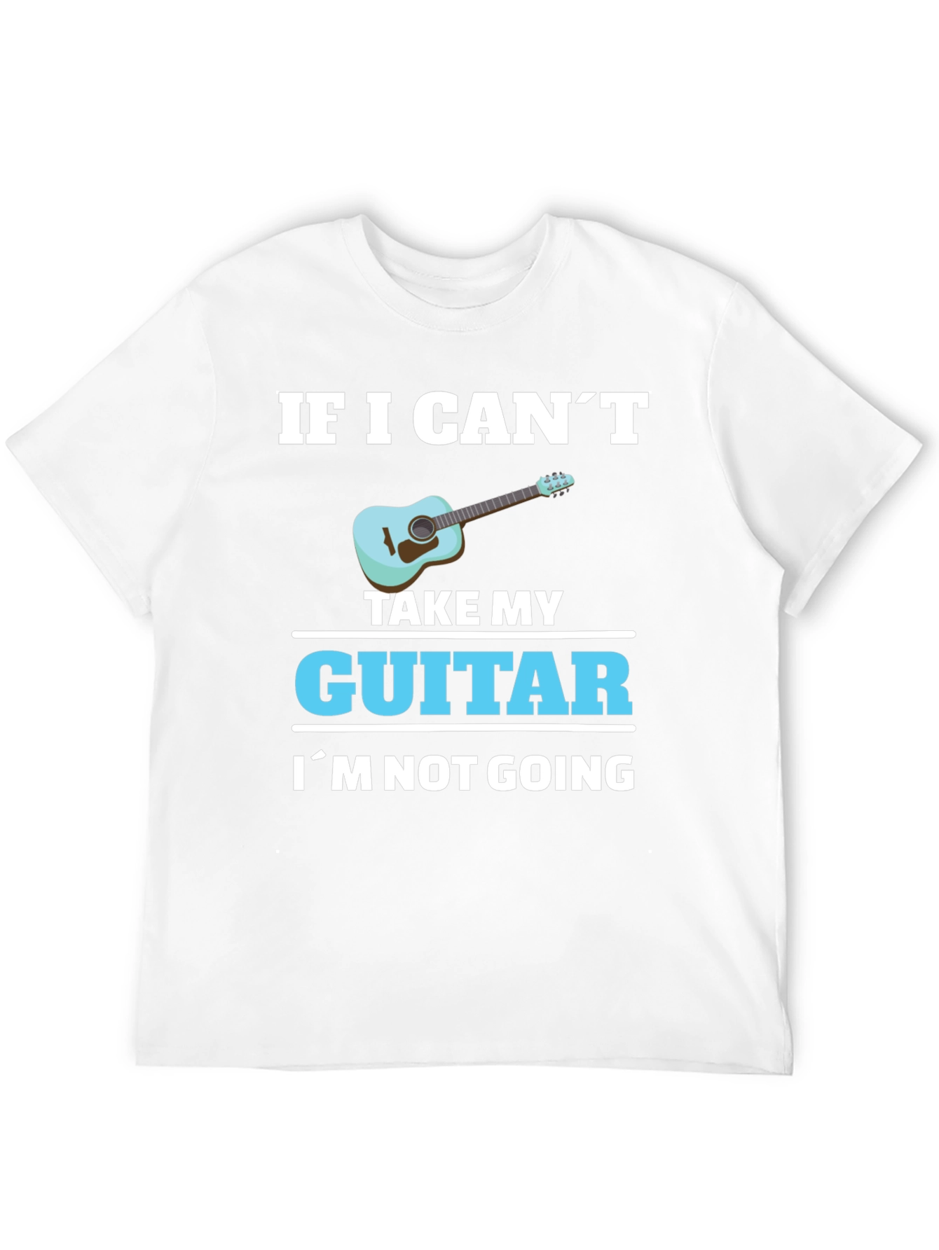 Black Guitar Lover T-Shirt: If I Can't Take My Guitar... view 12