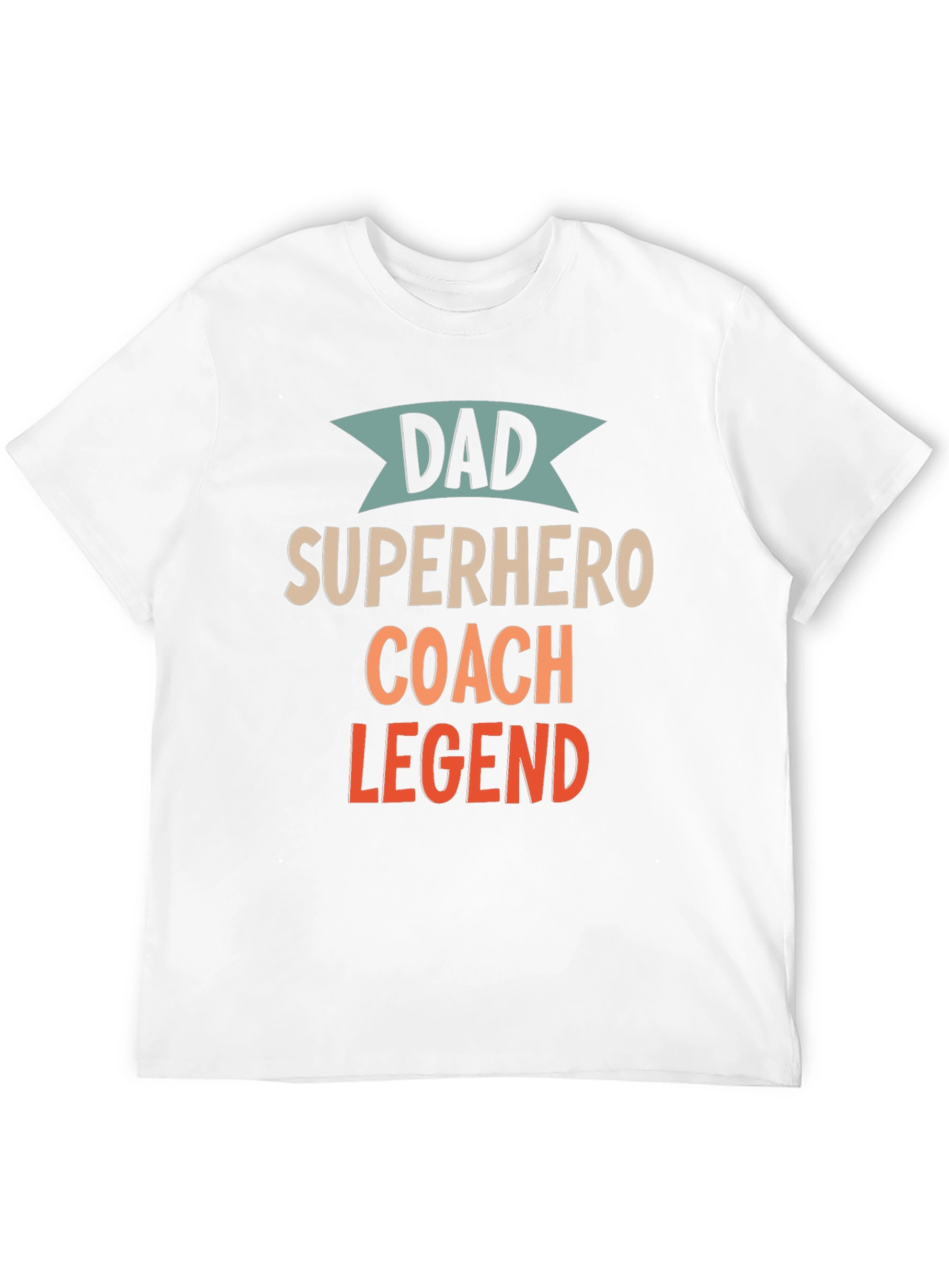 Black Dad Superhero Coach Legend T-Shirt view 12