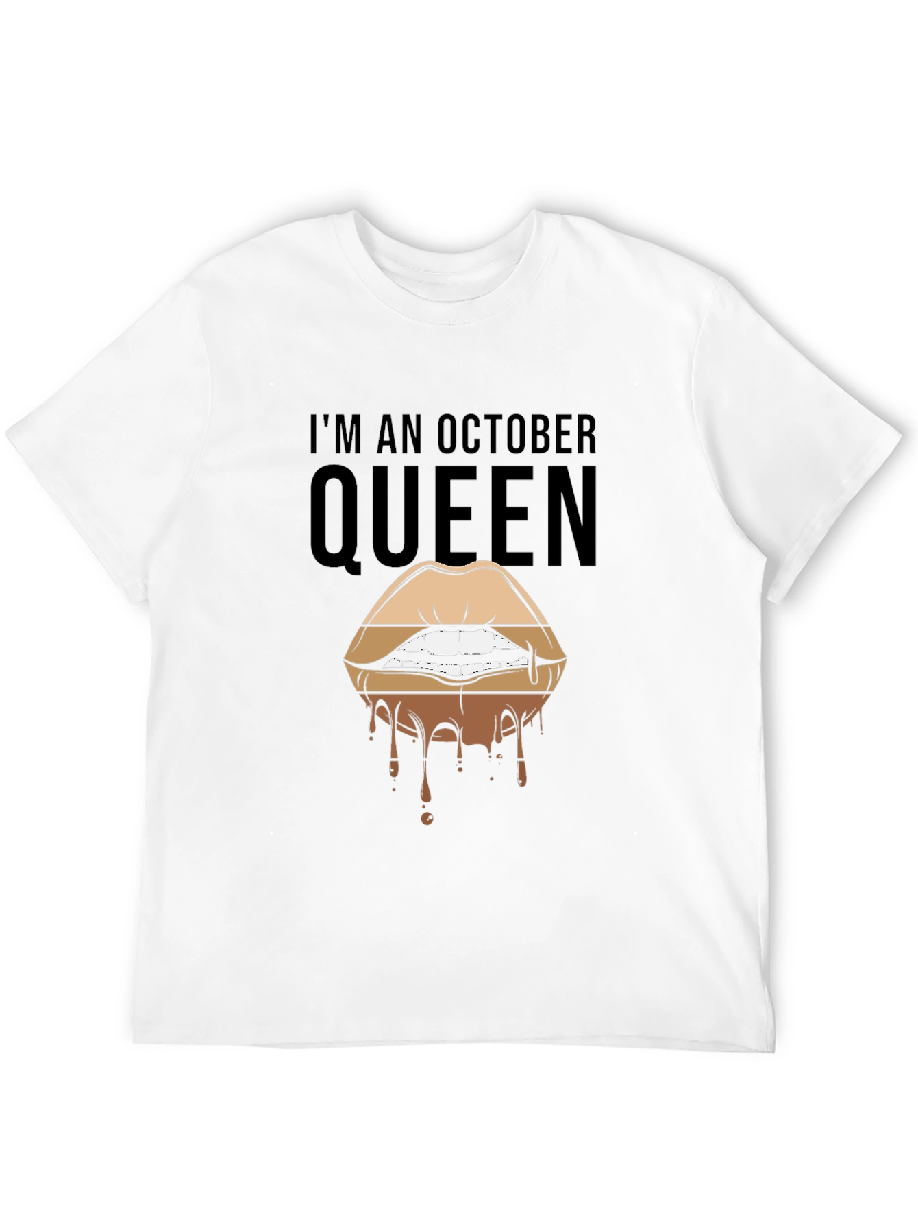 Black October Queen Lips Graphic T-Shirt - Black view 12