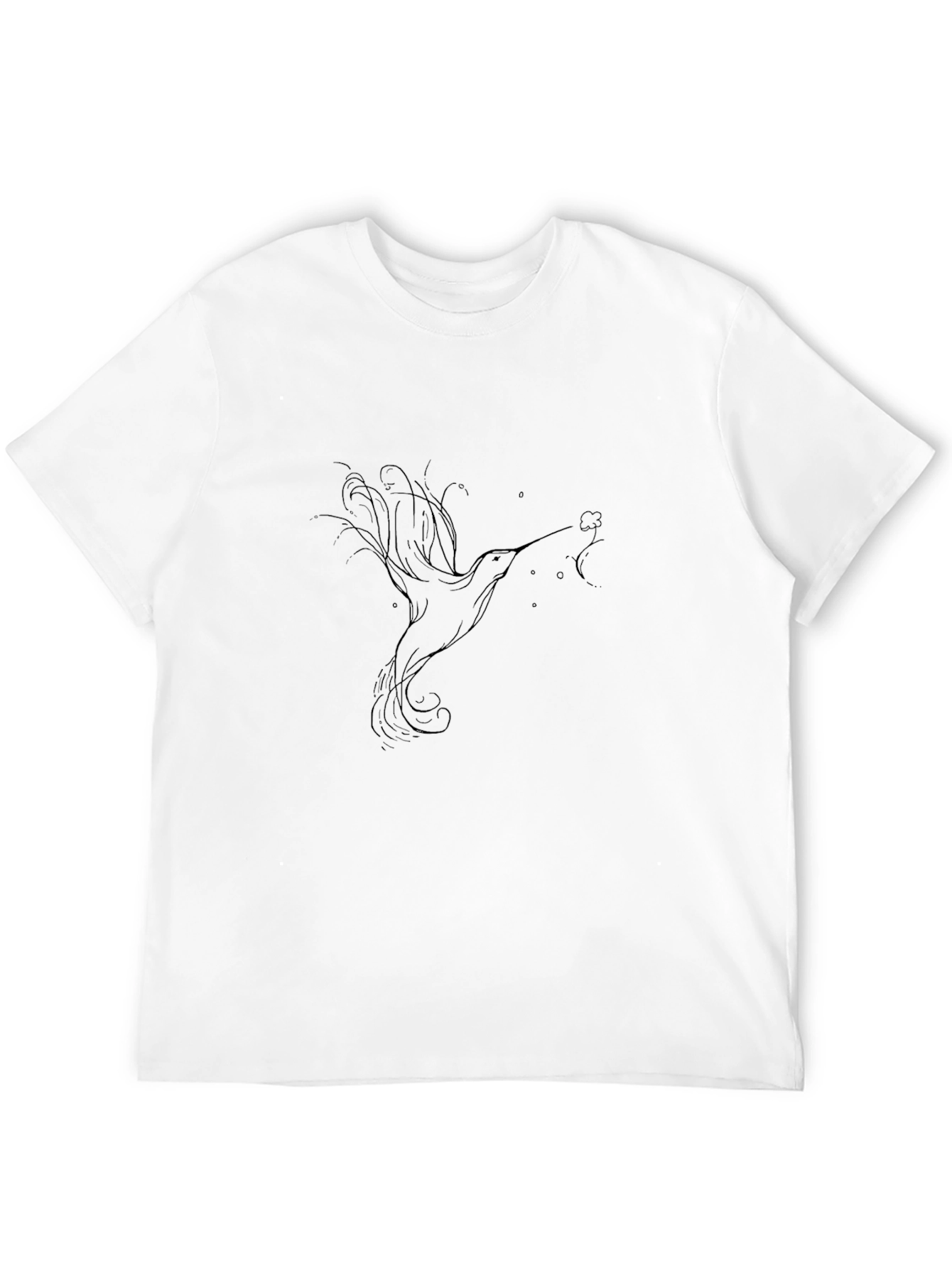 Black Hummingbird Graphic Black T-Shirt view 12