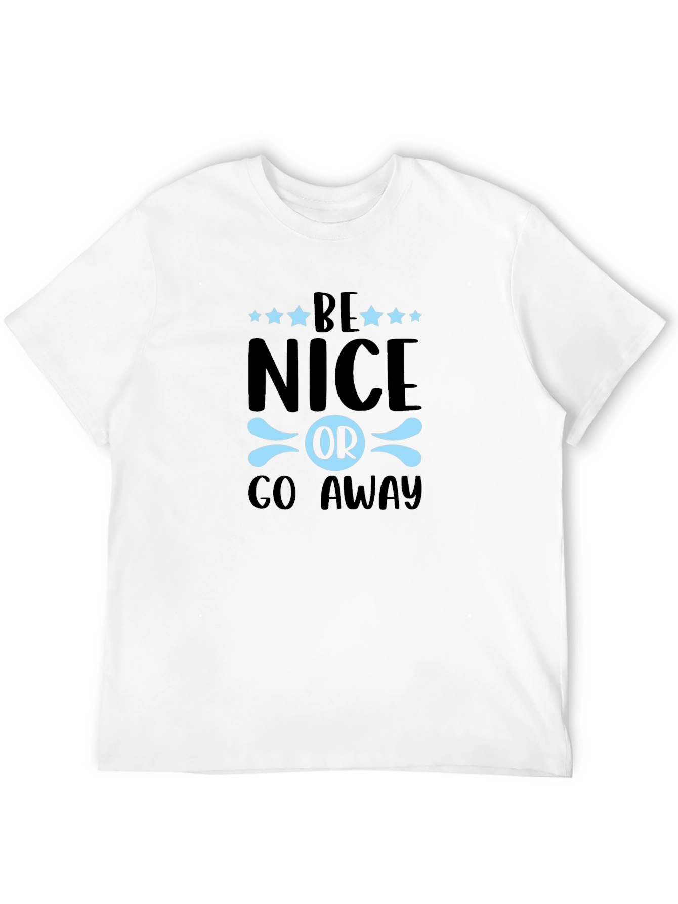 Black Be Nice Or Go Away Graphic T-Shirt - Black view 12