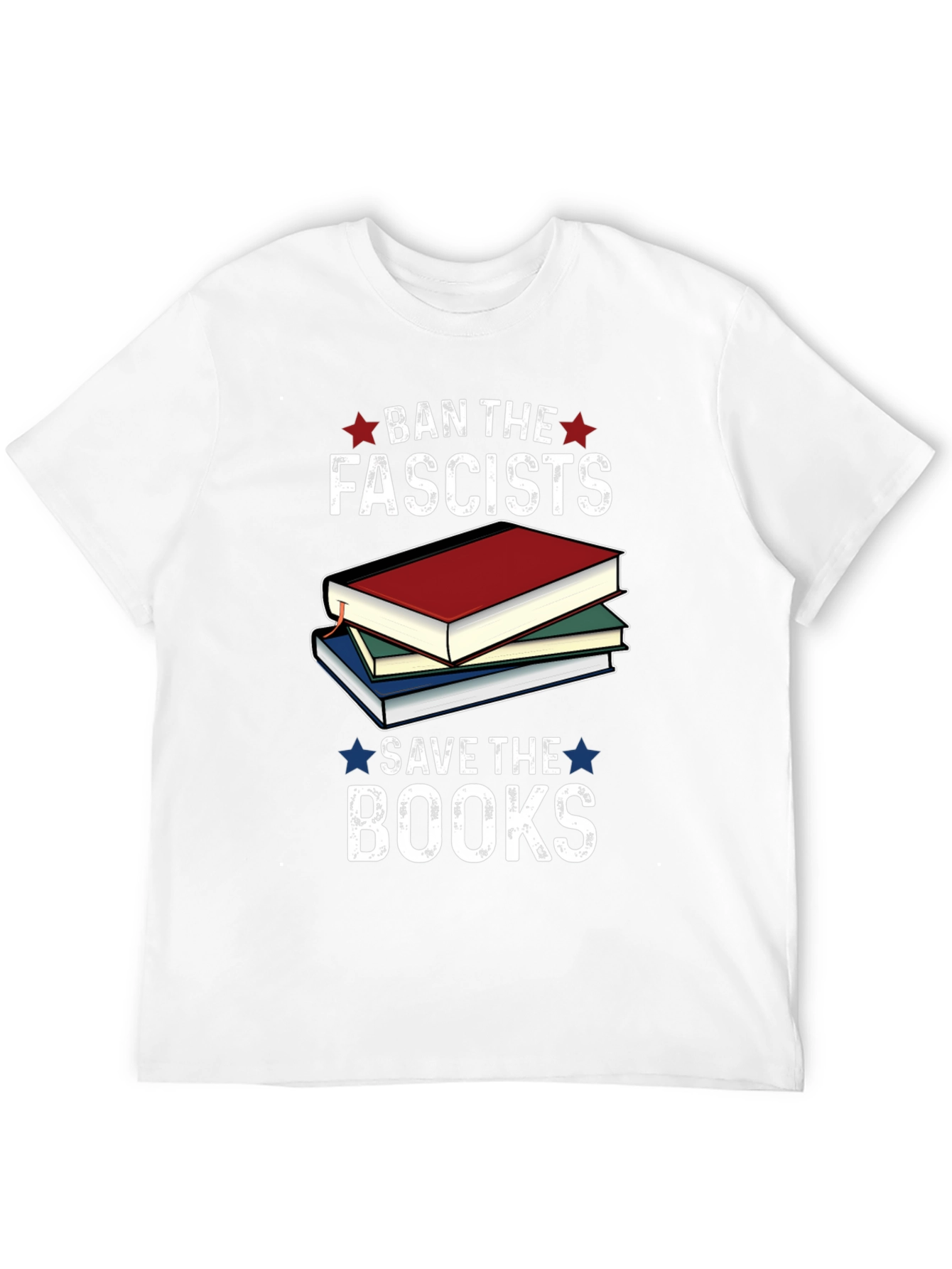 Black Ban the Fascists, Save the Books T-Shirt view 12