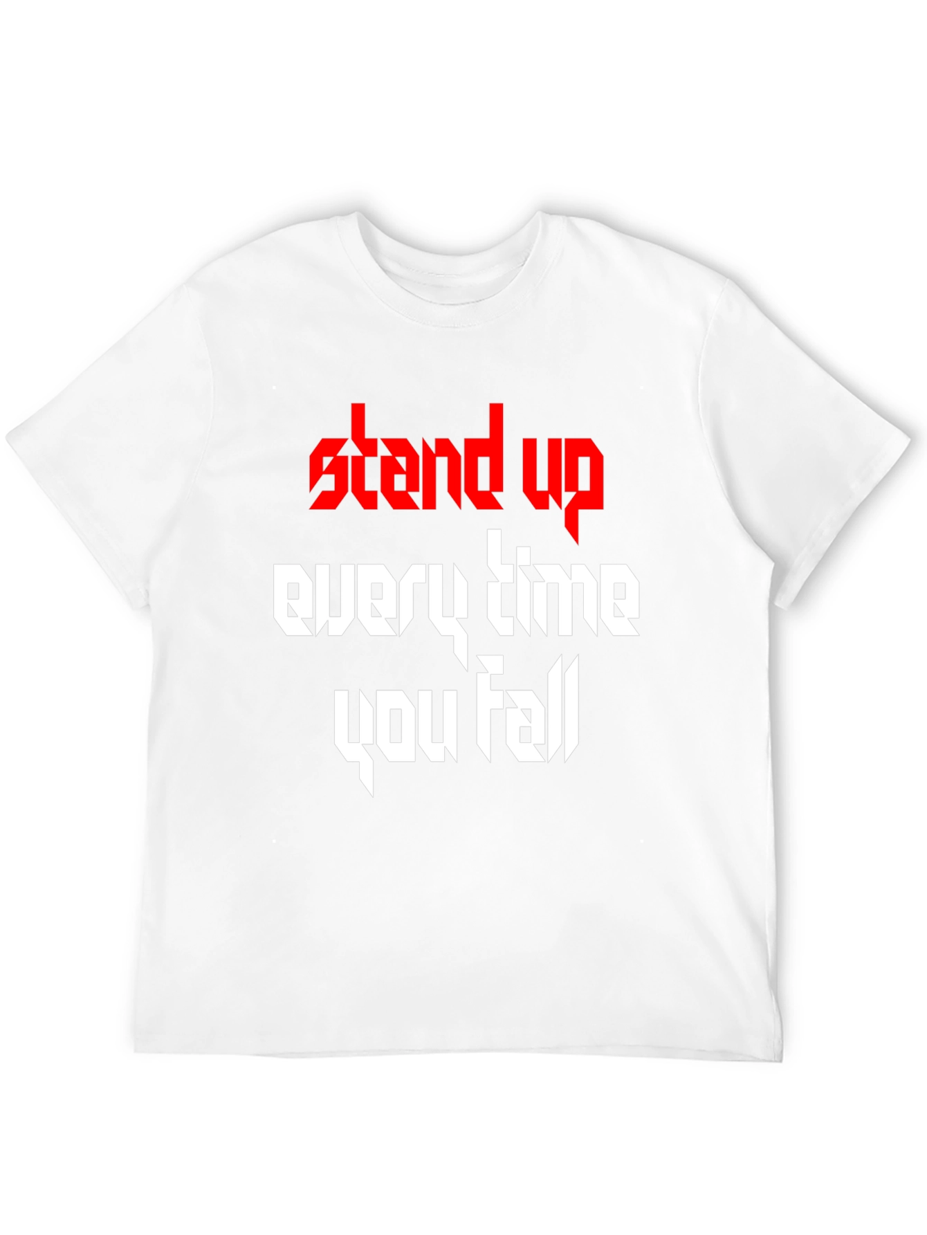 Black Stand Up T-Shirt - Inspirational Graphic Tee view 12