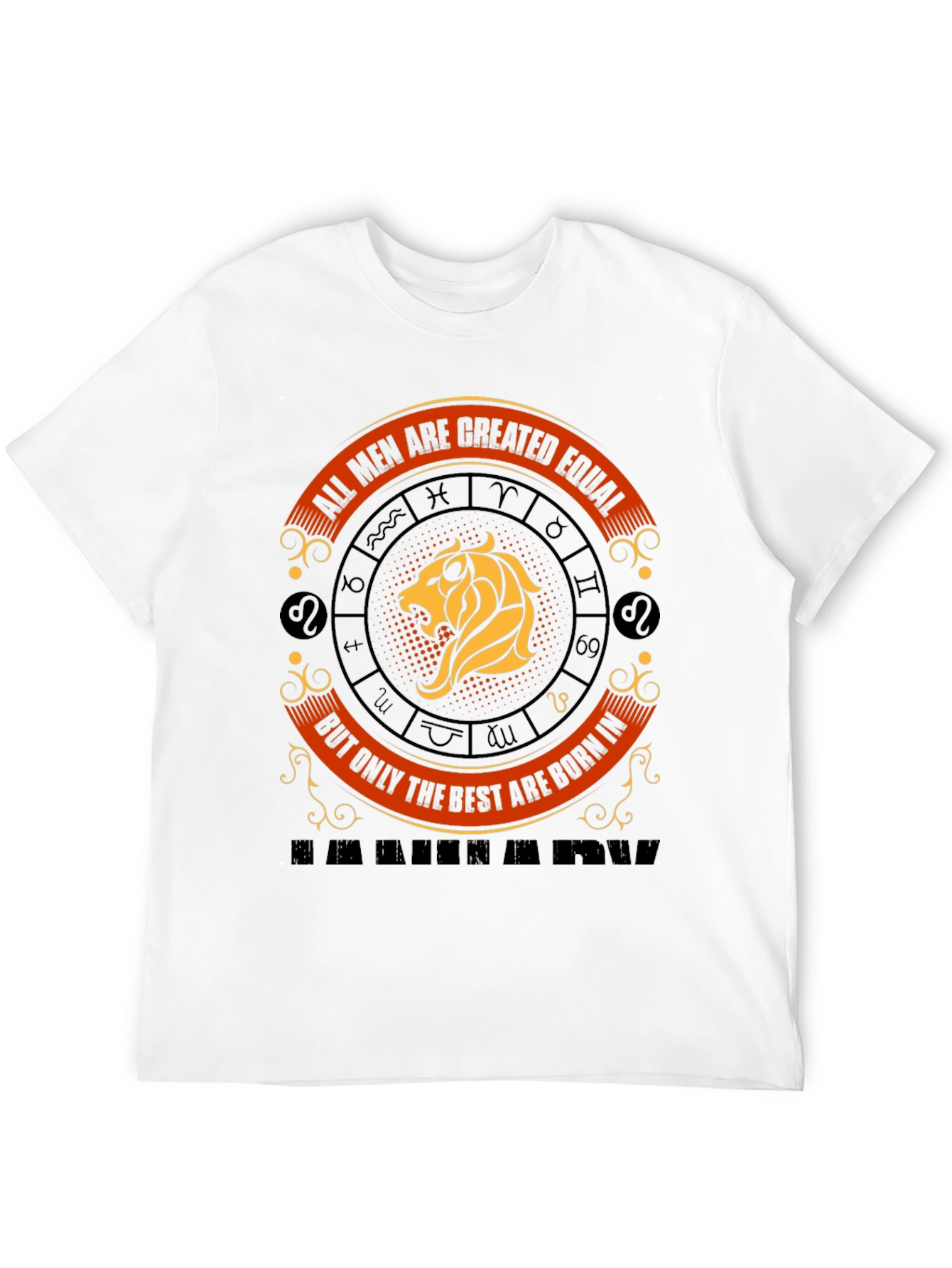 Black Lion Zodiac Men's Graphic Tee - Best are Born in... view 12