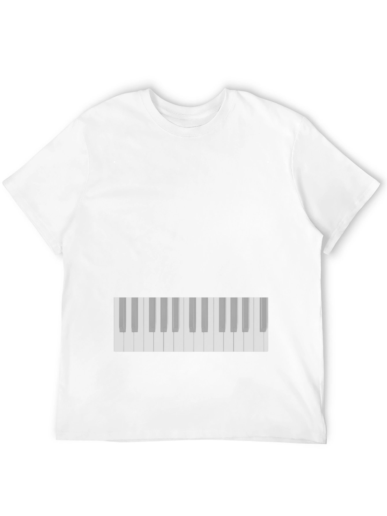 Black Piano Keys Black T-Shirt view 12
