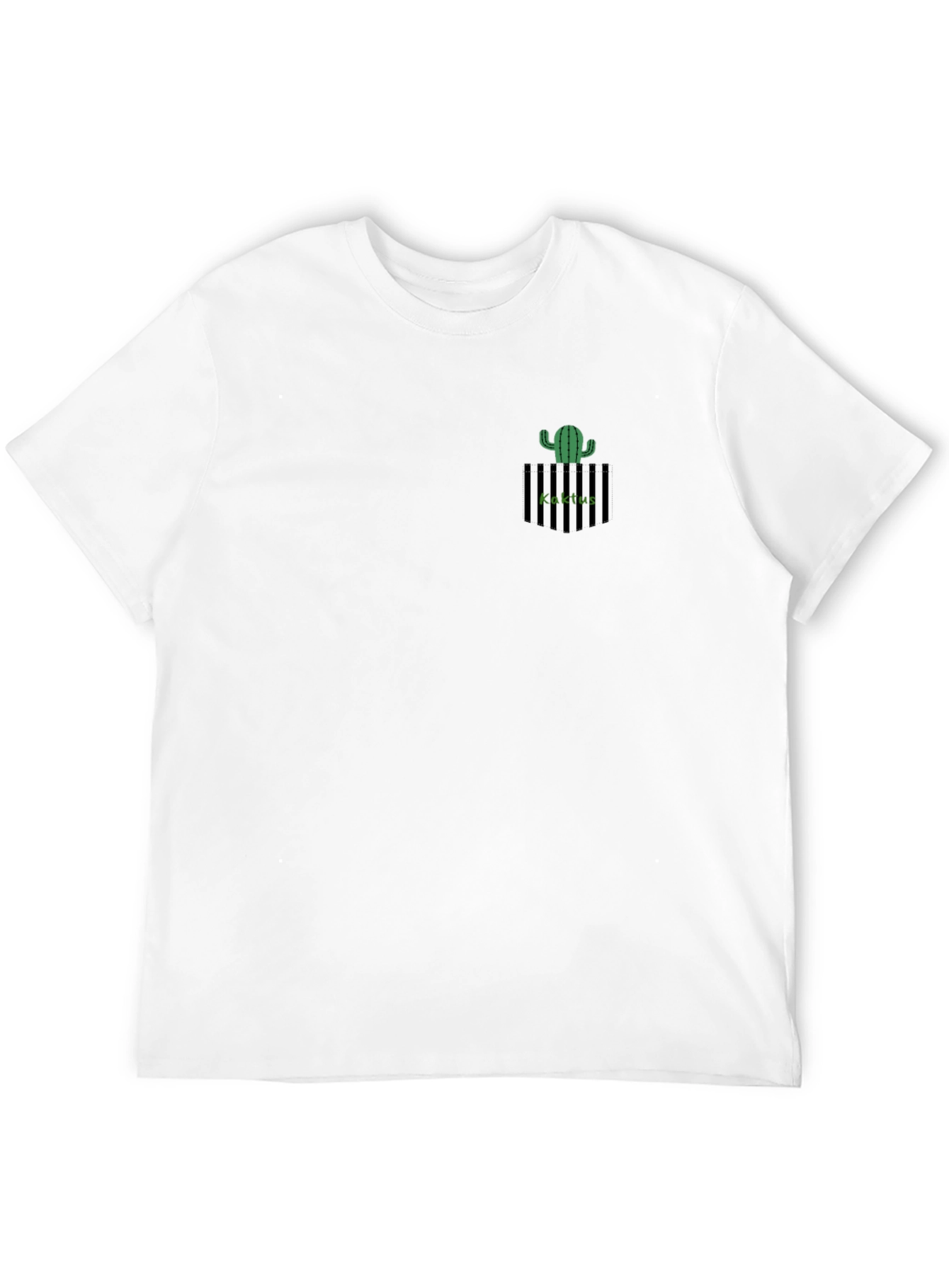 Black Men's Black Cactus Graphic Tee view 12