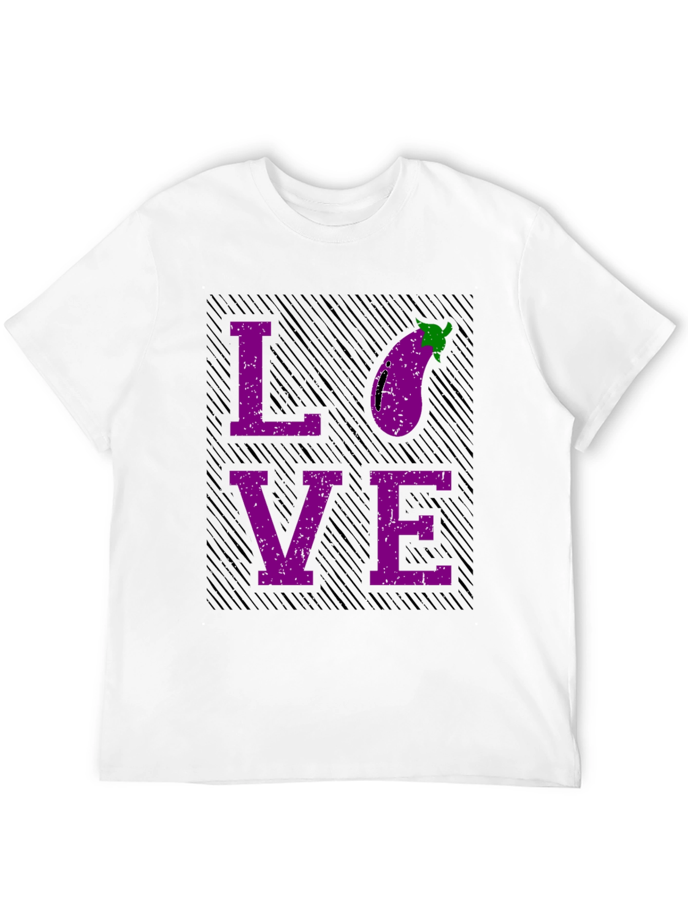 Black Eggplant Love Graphic T-Shirt view 12