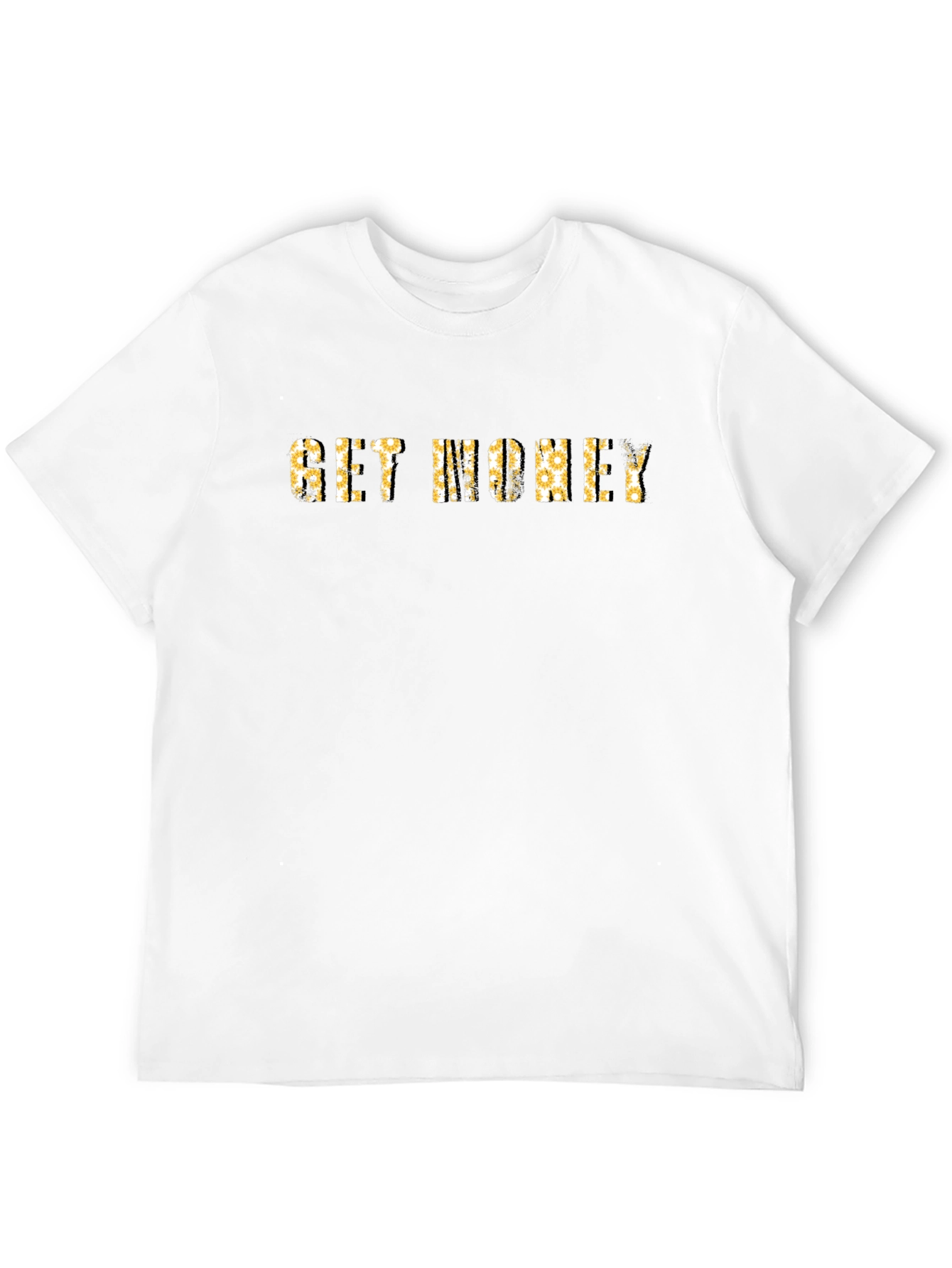 Black Get Money Graphic Print Crew Neck T-Shirt view 12