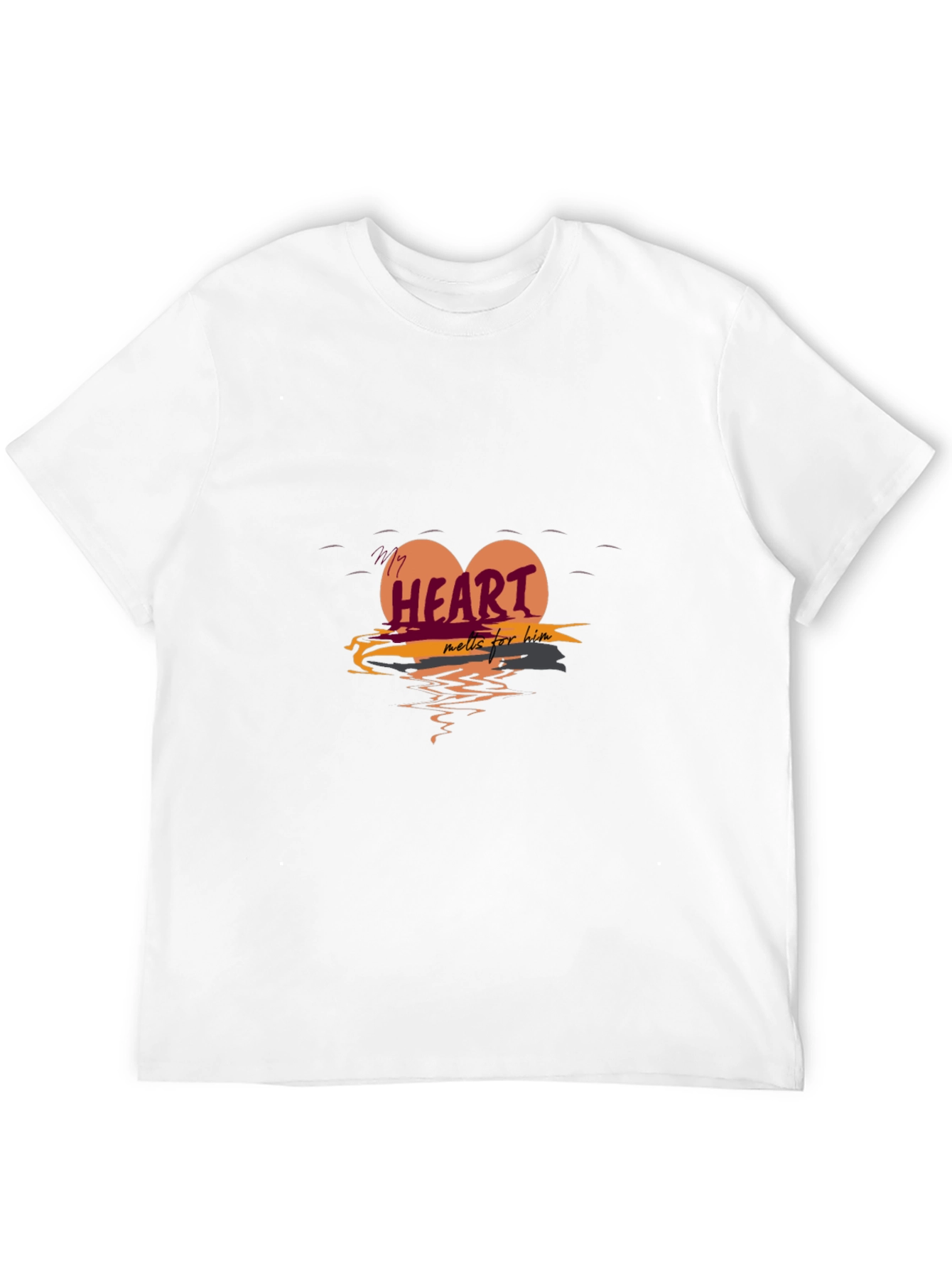 Black Heart Melts For Him Graphic Tee view 12