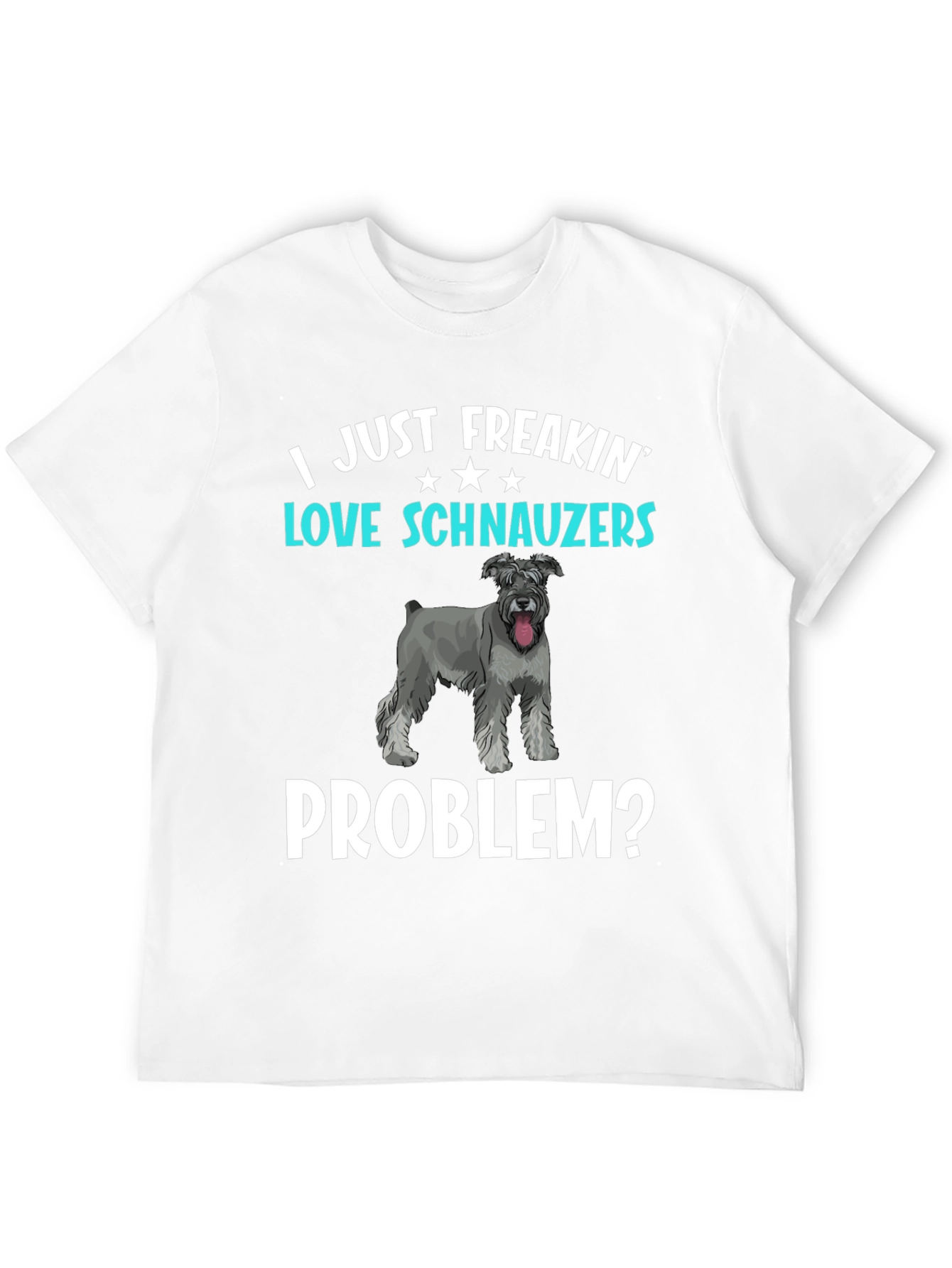 Black I Love Schnauzers T-Shirt Funny Dog Lover Tee view 12