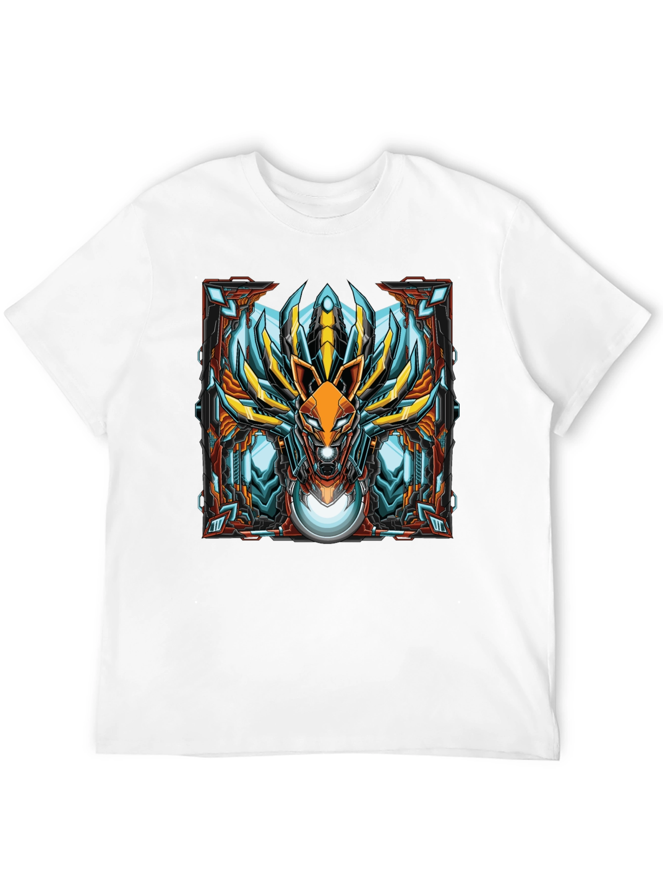 Robot Fox Graphic Tee - Unique Design - 12
