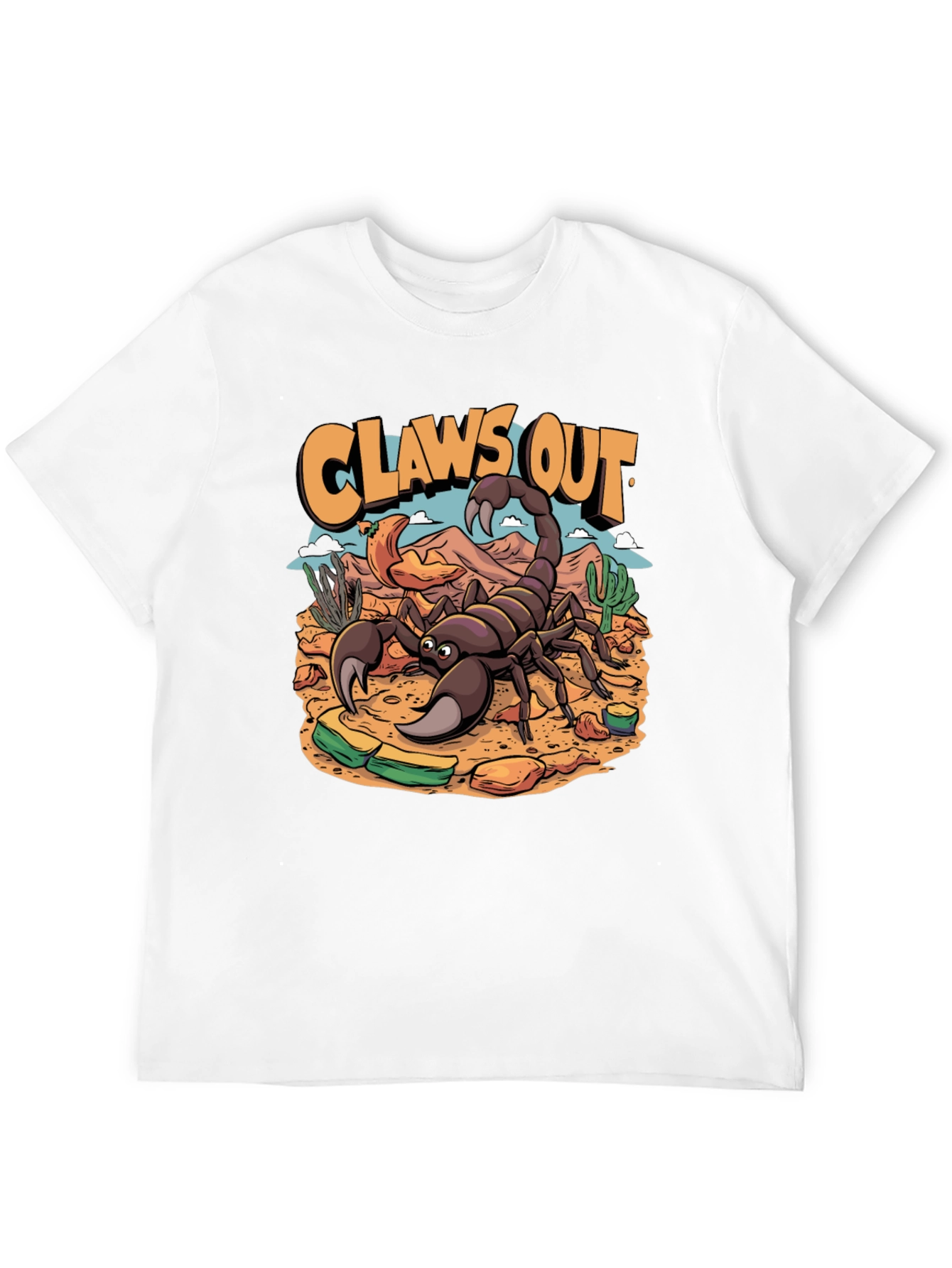 Black Claws Out Scorpion T-Shirt - Desert Design view 12