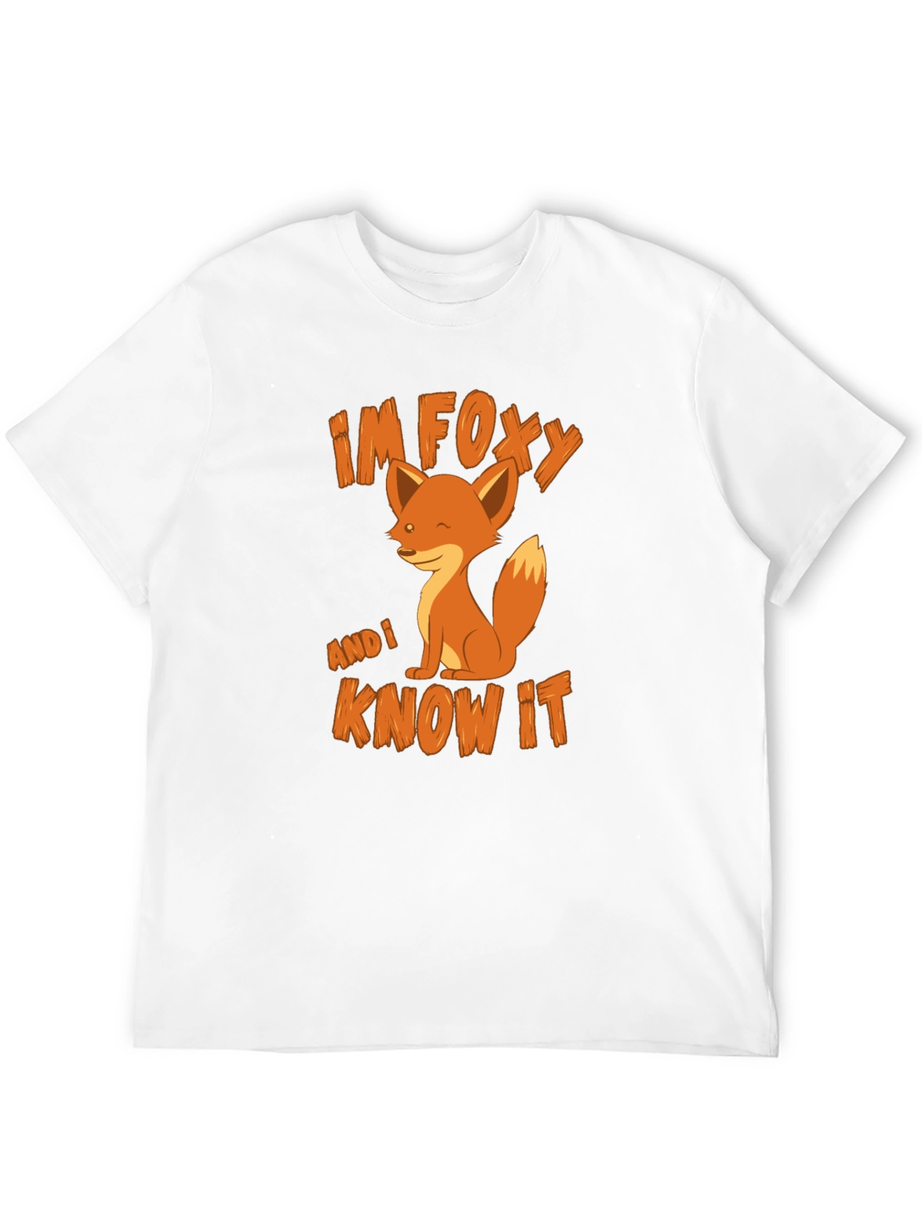 Black I'm Foxy and I Know It T-Shirt view 12