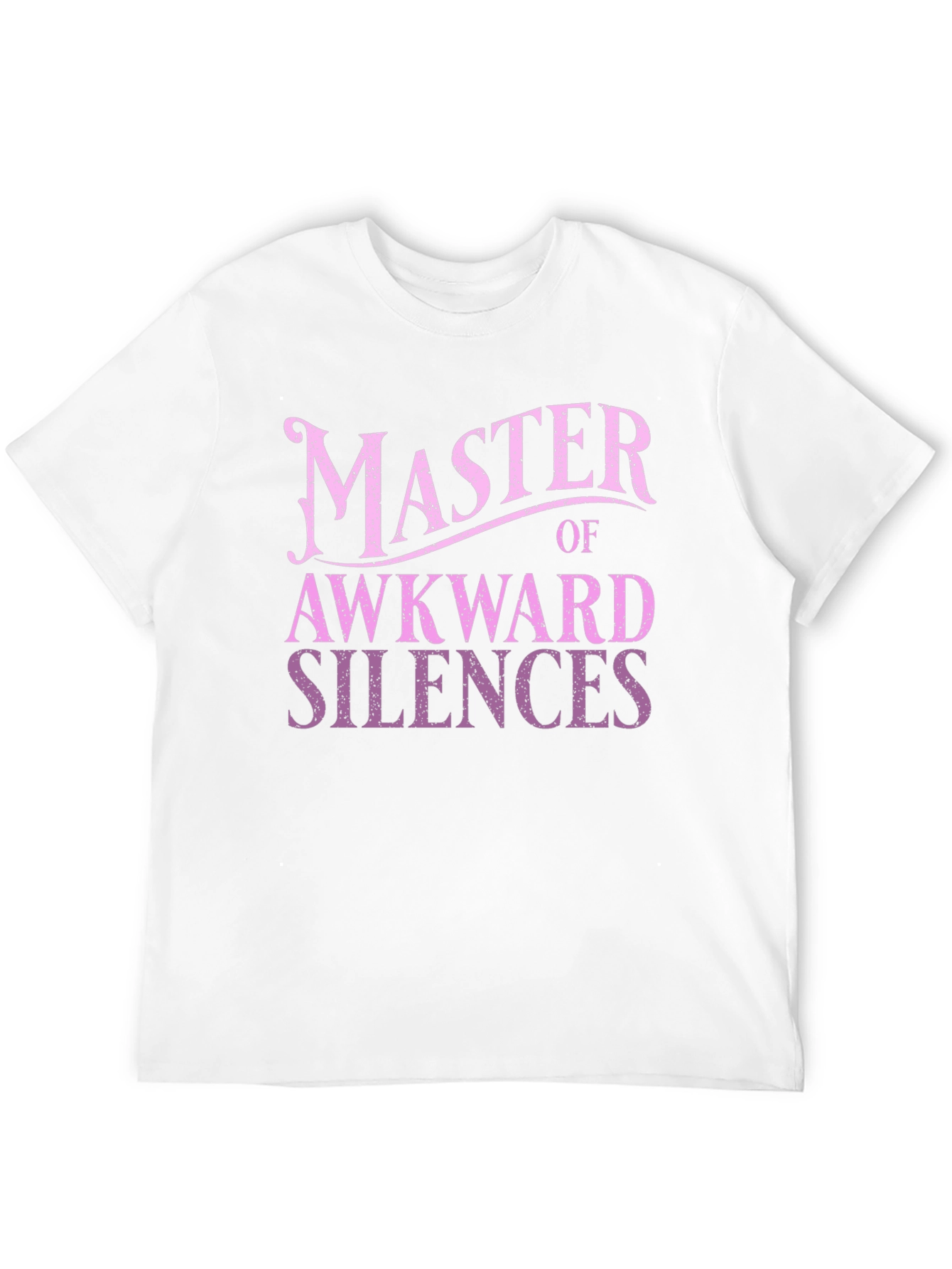 Black Master of Awkward Silences T-Shirt - Funny Graphic Tee view 12