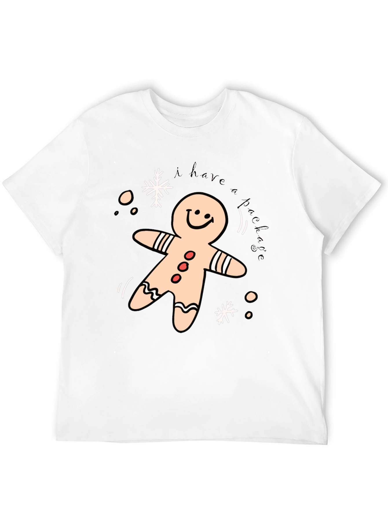 Black Festive Gingerbread T-Shirt view 12