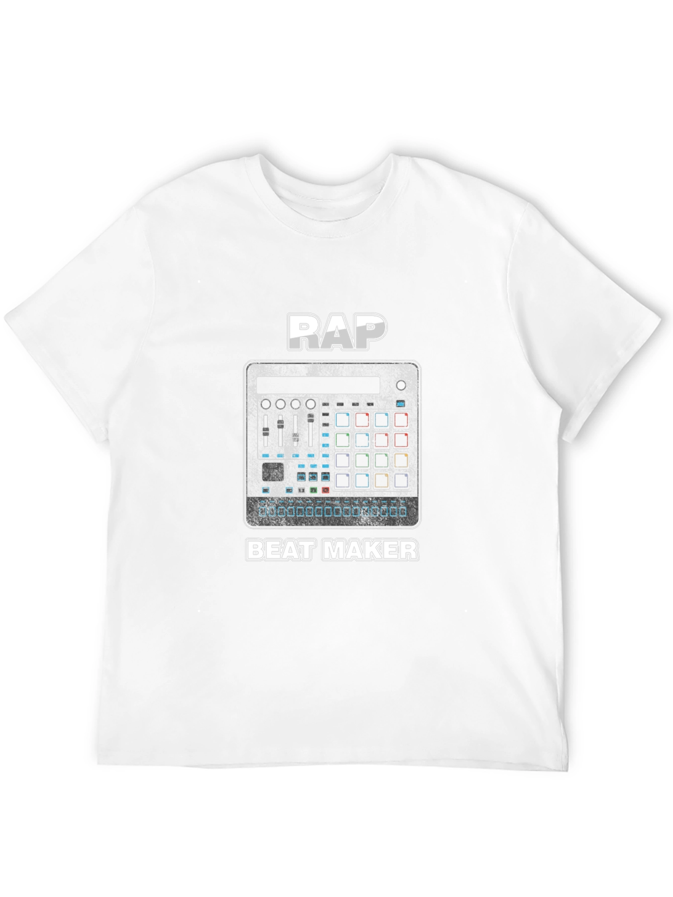 Black Rap Beat Maker T-Shirt - Music Producer Tee view 12