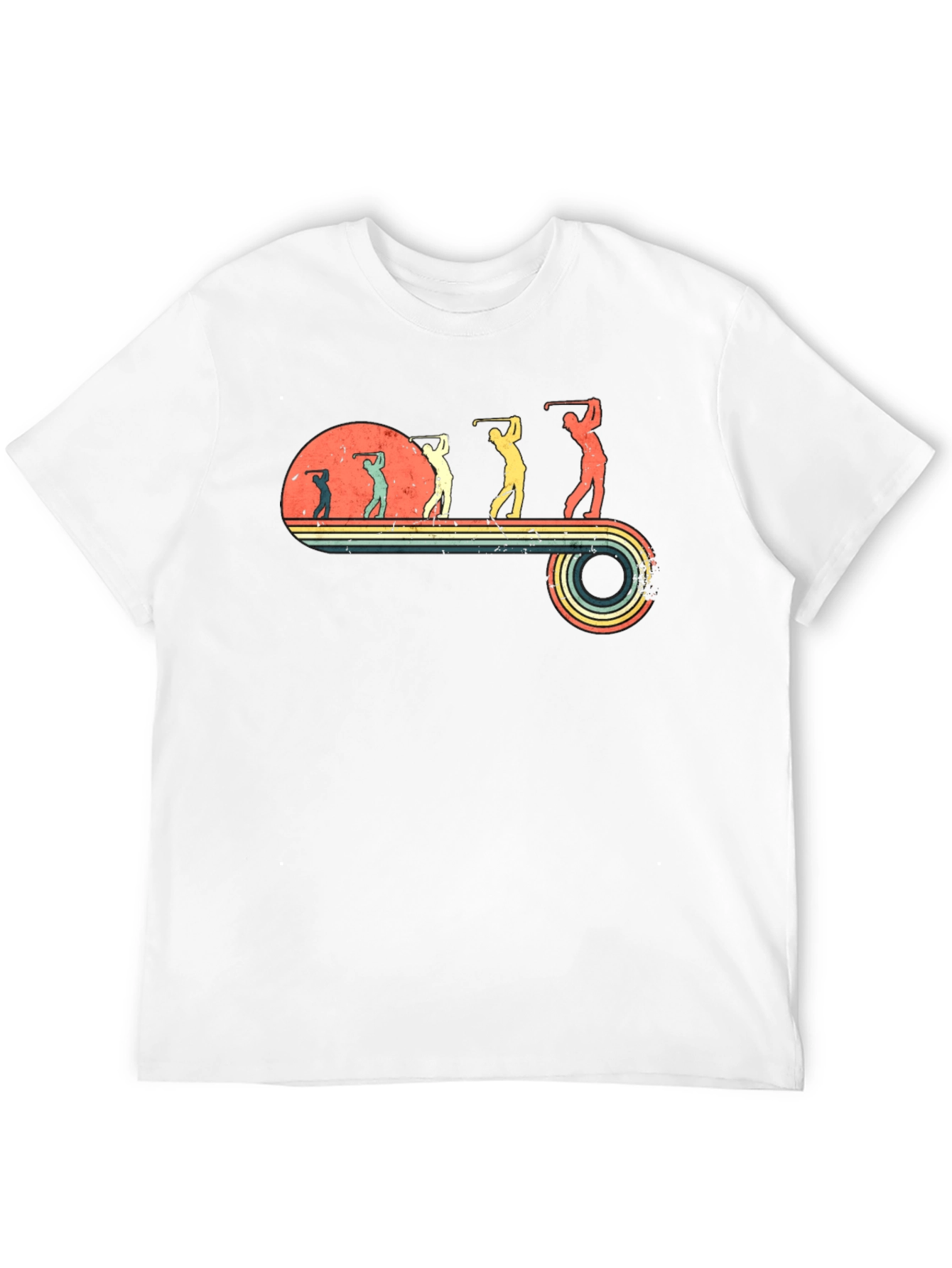 Black Retro Golf Evolution Tee - Black view 12