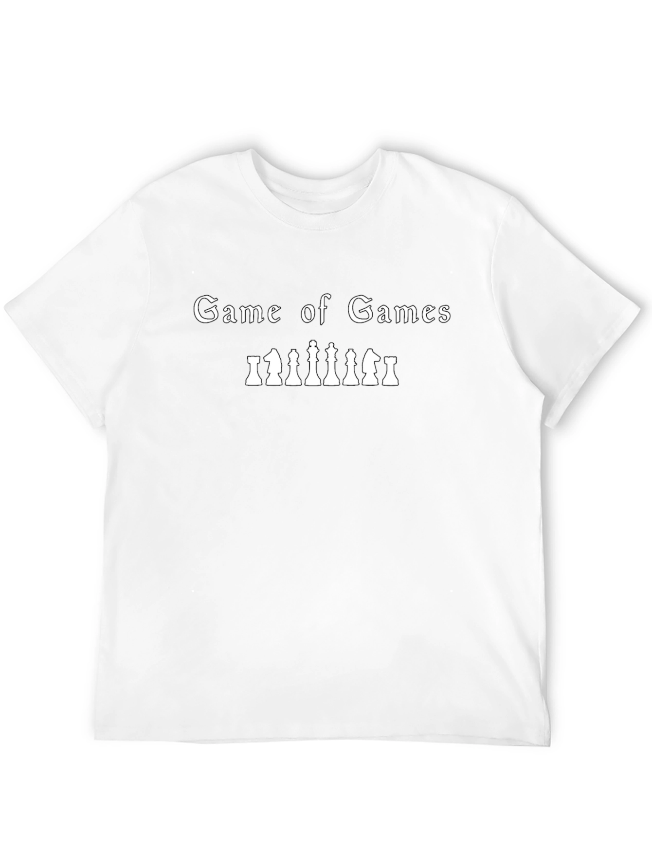 Black Game of Games Chess Piece Tee - Black Cotton T-Shirt view 12