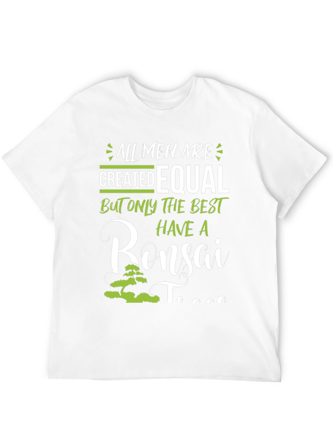 Black Bonsai Tree T-Shirt - All Men Are Created Equal view 12
