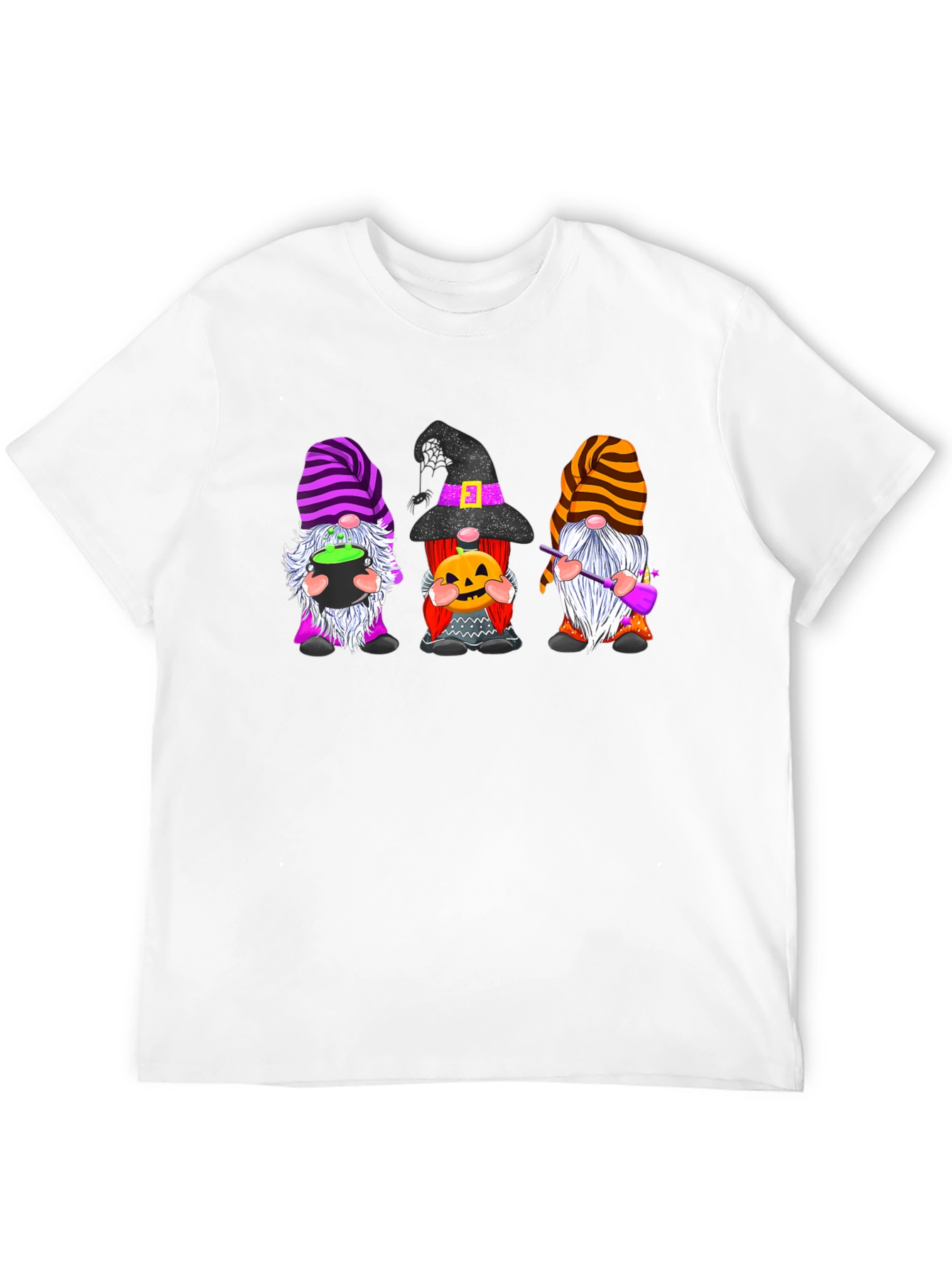 Black Halloween Gnome T-Shirt view 12