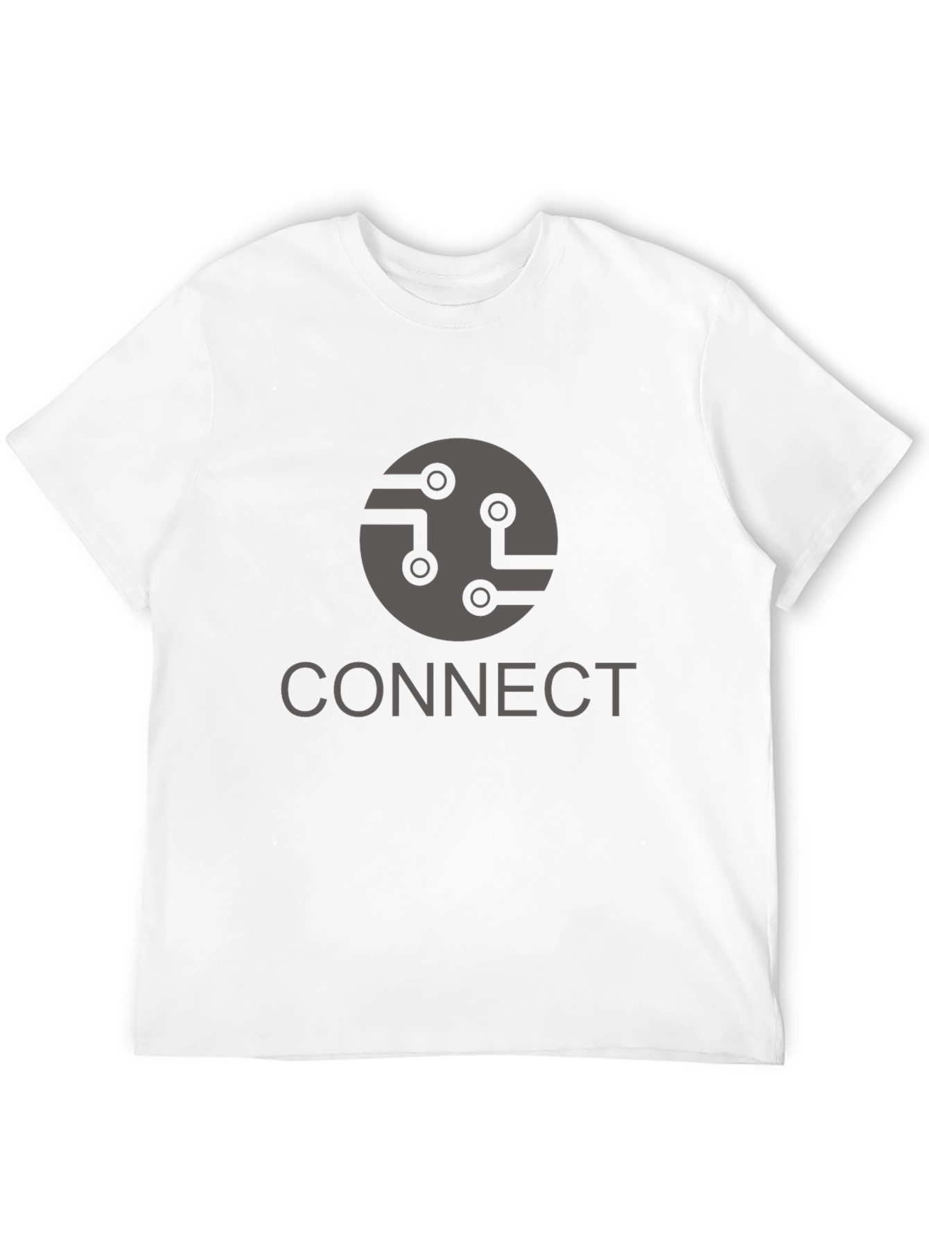 Black Connect Graphic T-Shirt - Black Cotton Blend view 12