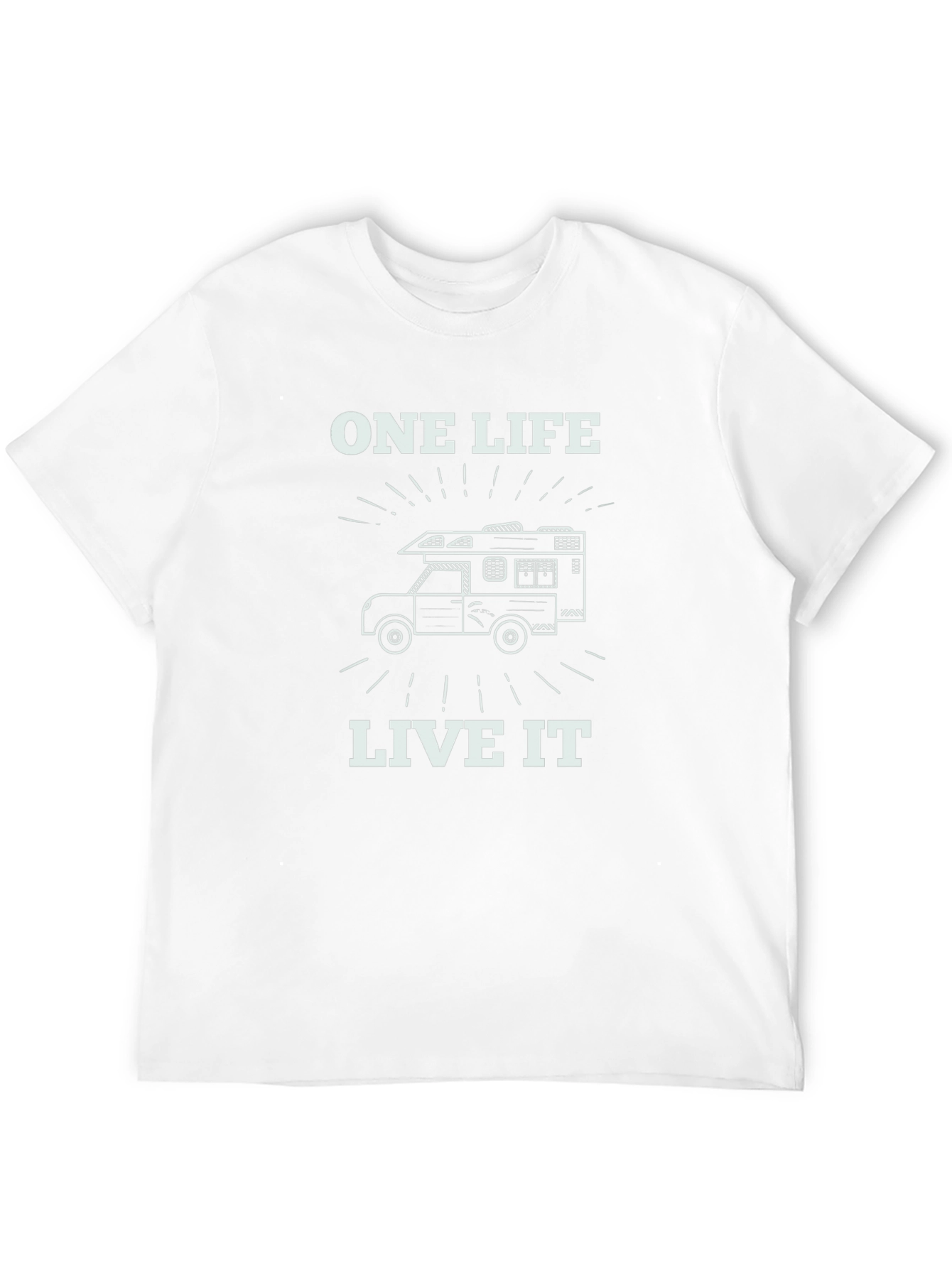 Black One Life Live It Camping RV T-Shirt view 12