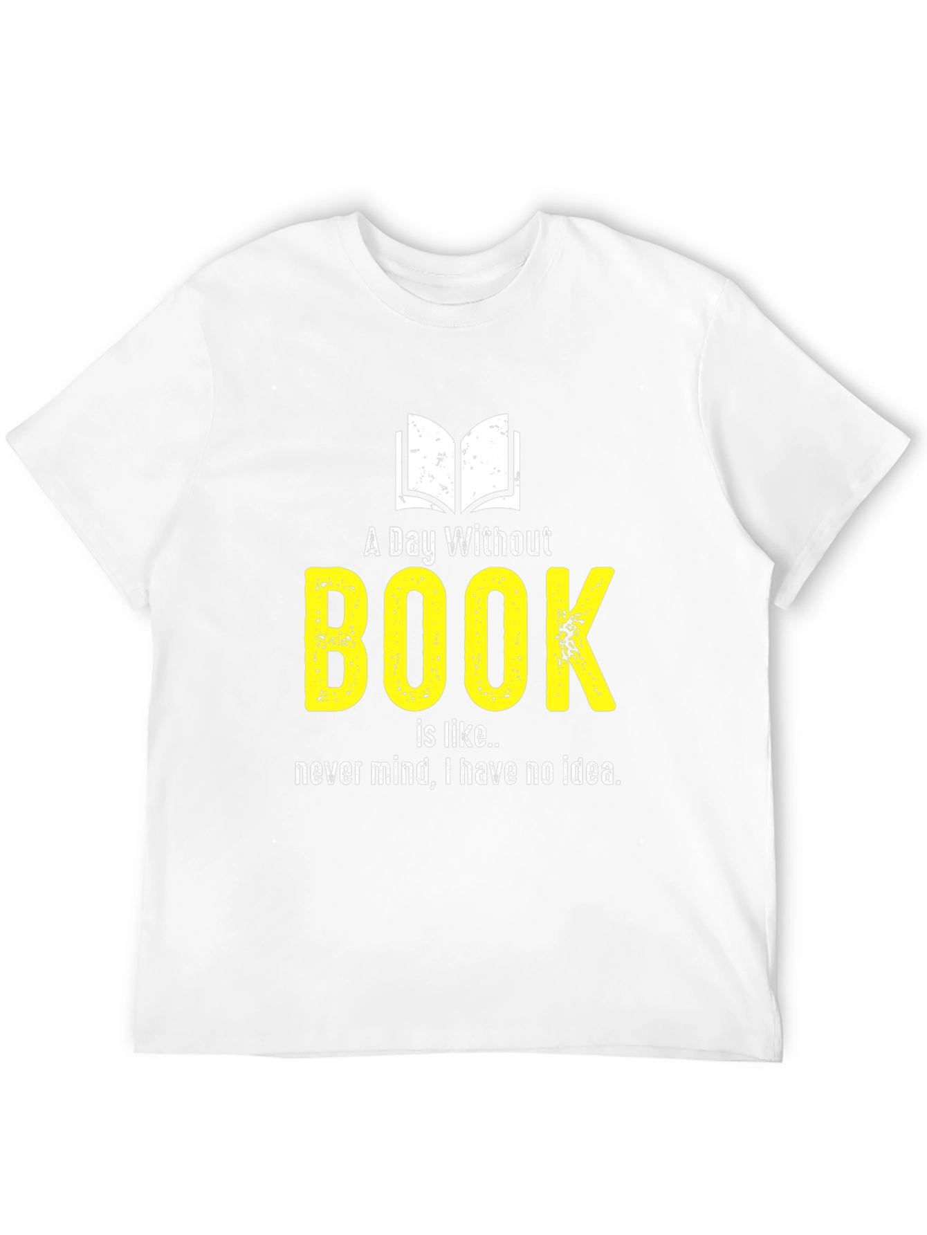 Black Funny Book Lover T-Shirt - A Day Without Book view 12