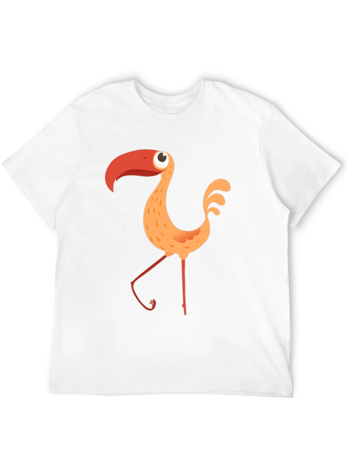 Black Funky Flamingo Graphic Black T-Shirt view 12