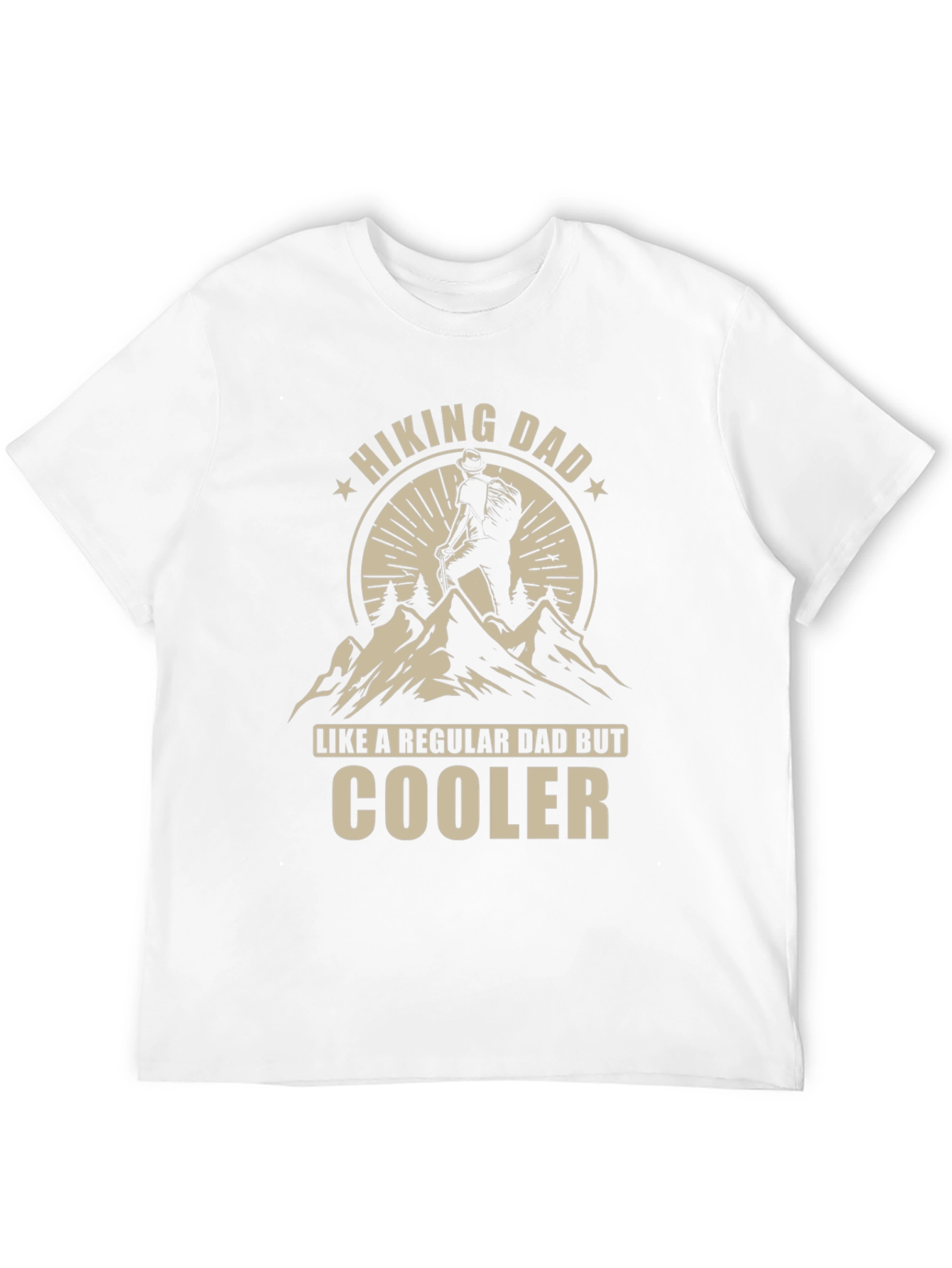Black Hiking Dad T-Shirt - Like a Regular Dad But Cooler! view 12