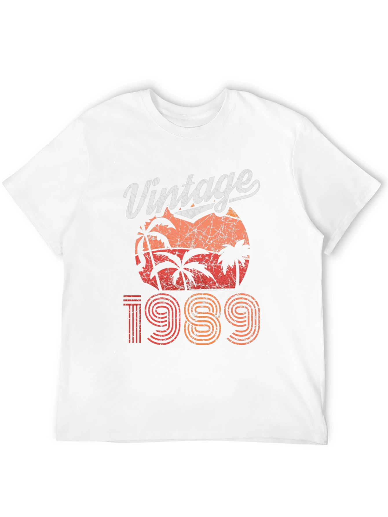 Black Vintage 1989 Palm Tree Graphic T-Shirt view 12