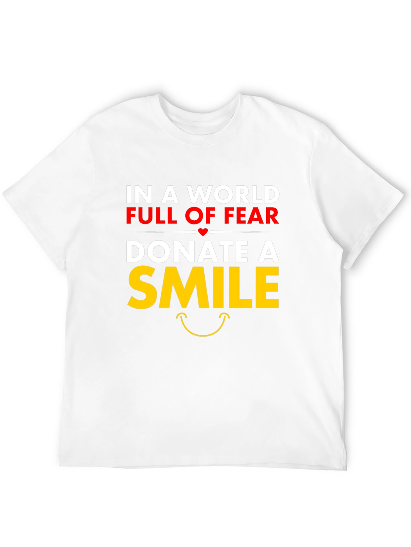 Black Donate A Smile Graphic Tee - Positive Message Shirt view 12