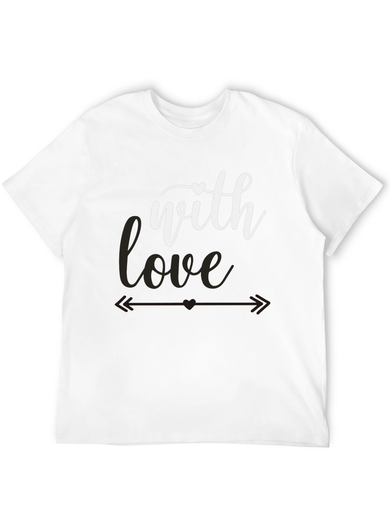 Black With Love Valentine's T-Shirt view 12