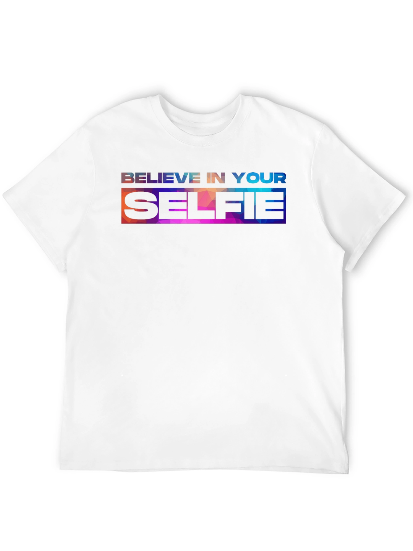 Black Believe In Your Selfie - Graphic Tee view 12