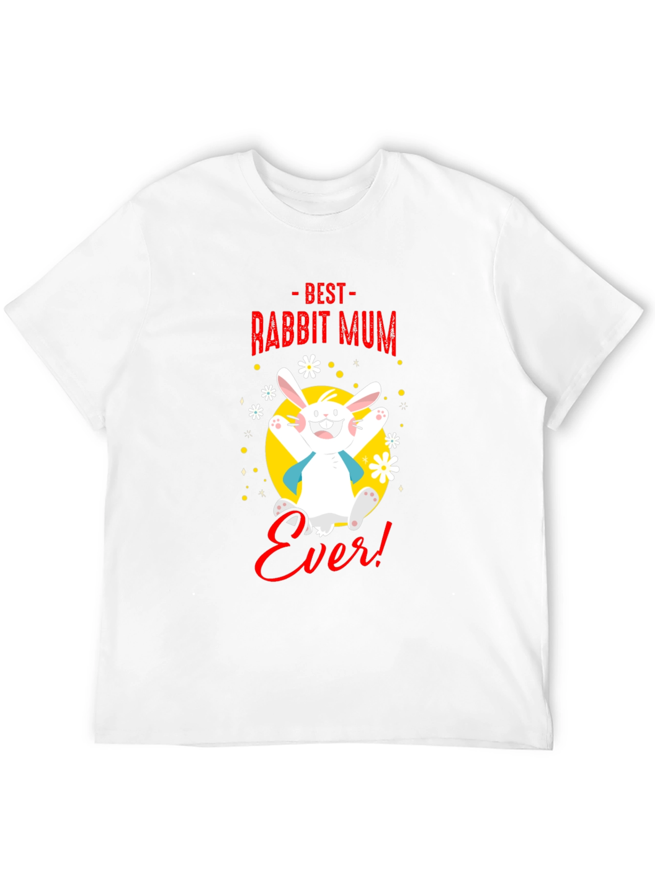 Black Best Rabbit Mum Ever! Graphic Tee view 12