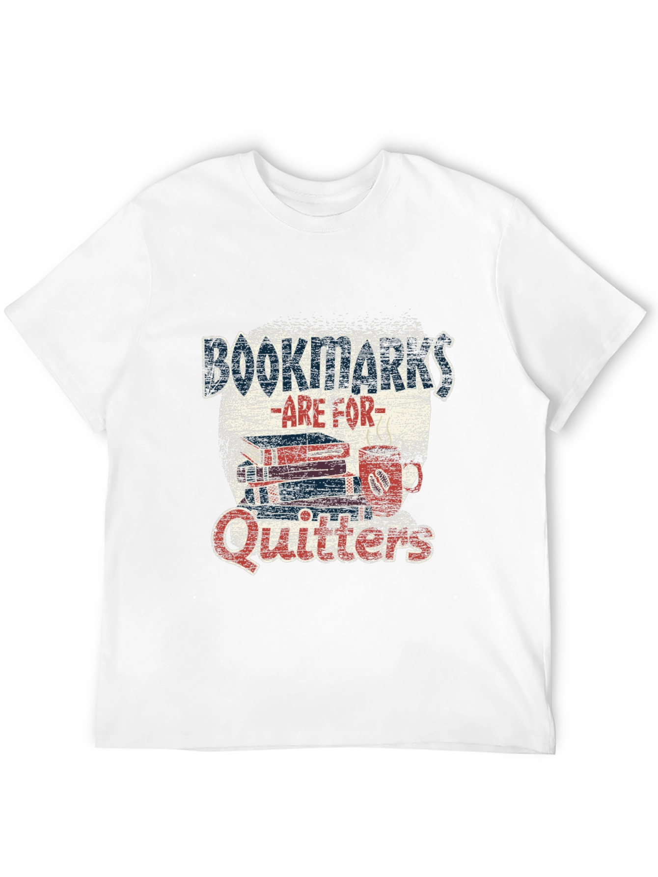 Black Bookmarks Are For Quitters T-Shirt Novelty Bookworm Tee view 12