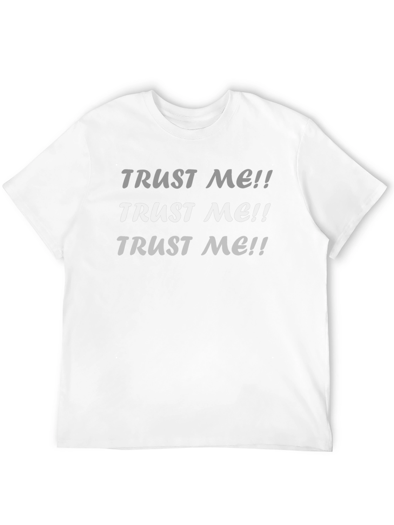Black Trust Me Graphic Tee - Black Cotton T-Shirt view 12
